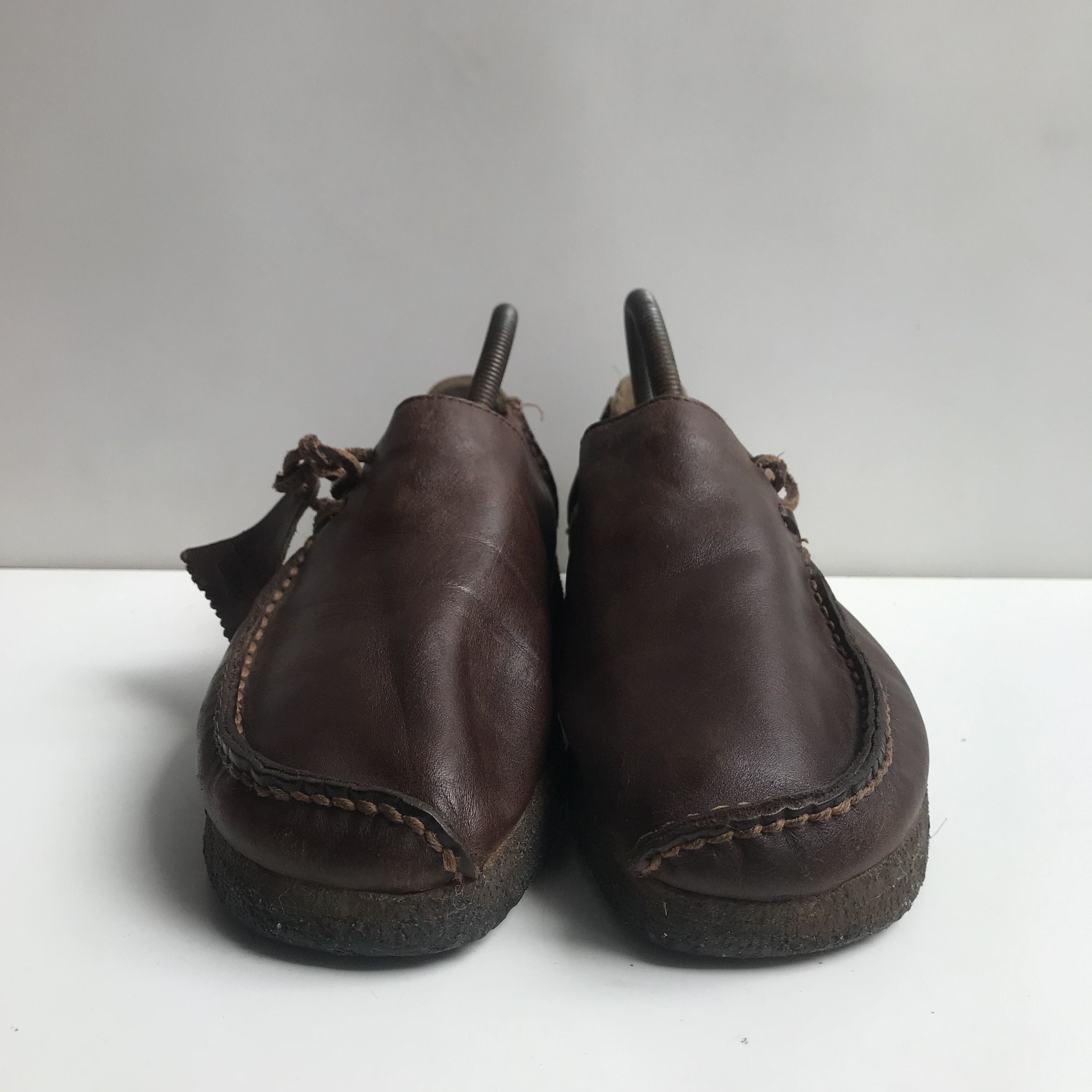 Clarks Vintage Clarks original Lugger brown leather Low Shoes Size US 8.5 / EU 41-42 - 4 Thumbnail