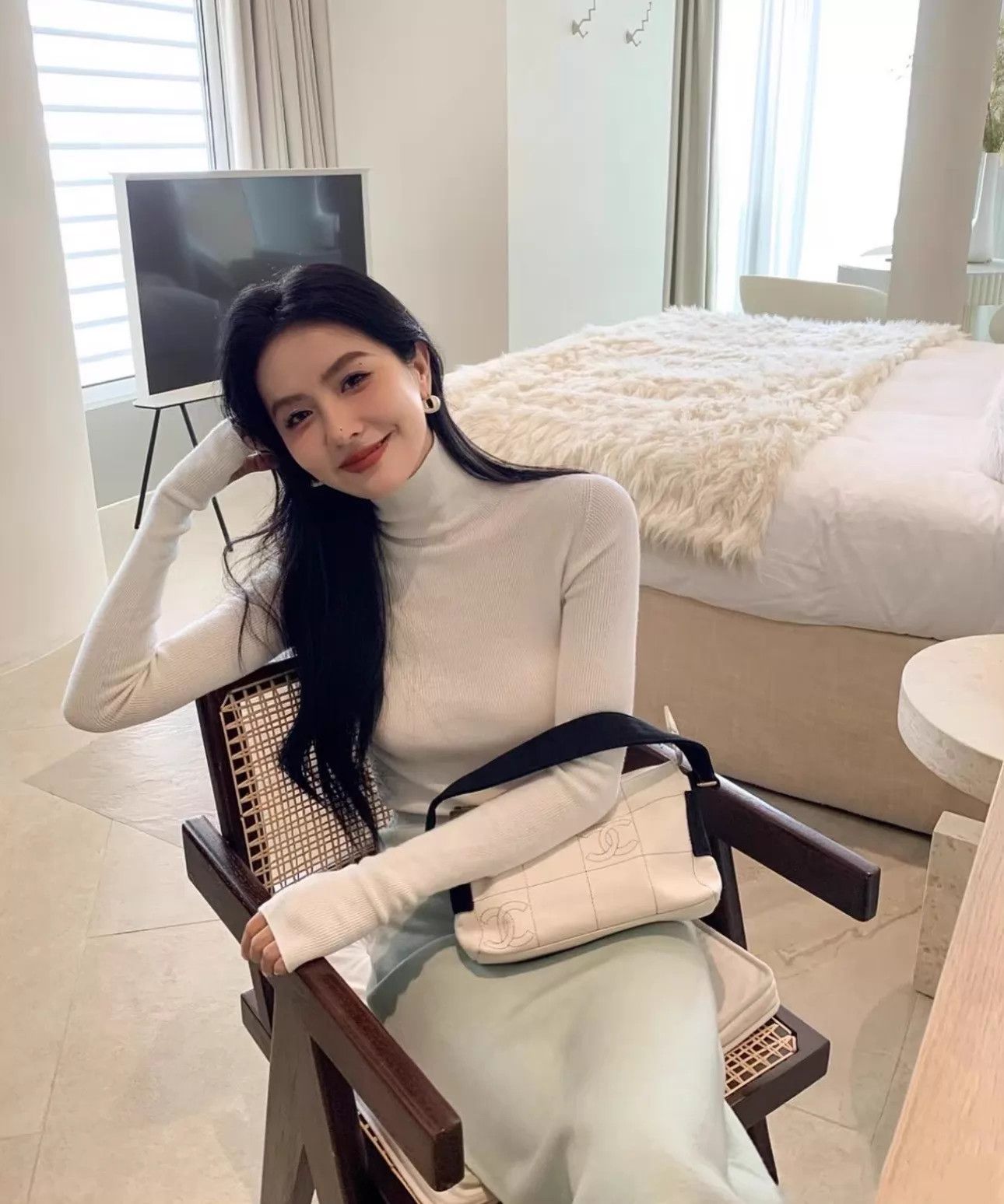 Loro Piana Loro Piana 100% Cashmere Turtleneck 40 Cream White Size S / US 4 / IT 40 - 7 Thumbnail
