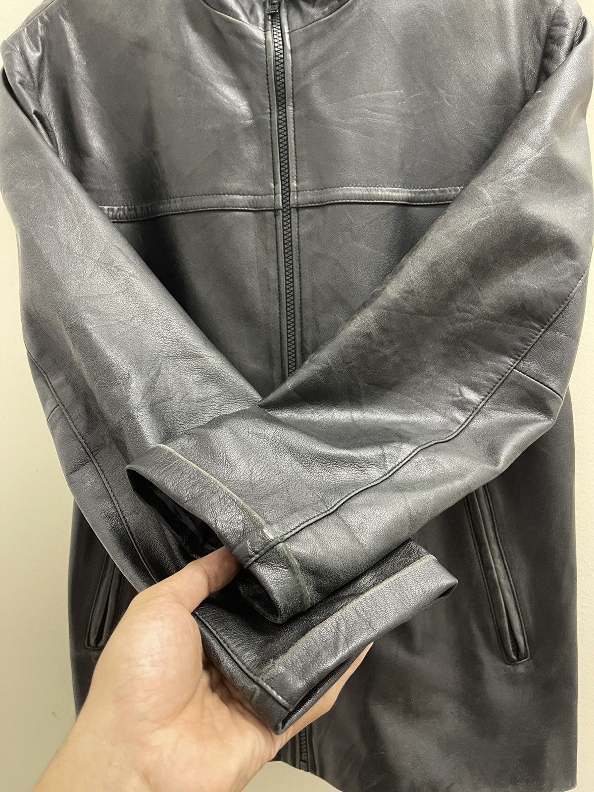 Leather Wind Armor Leather Biker Jacket Size US S / EU 44-46 / 1 - 11 Thumbnail