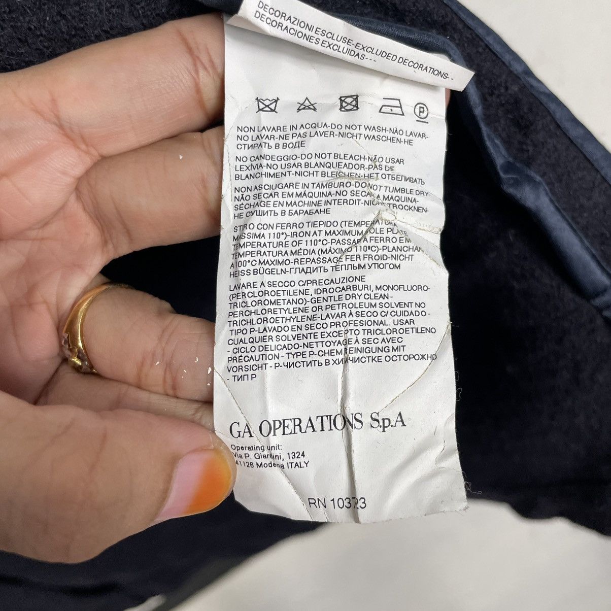 Armani Armani Jeans Brotherhood Double Breasted Jacket Size US XS / EU 42 / 0 - 21 Thumbnail