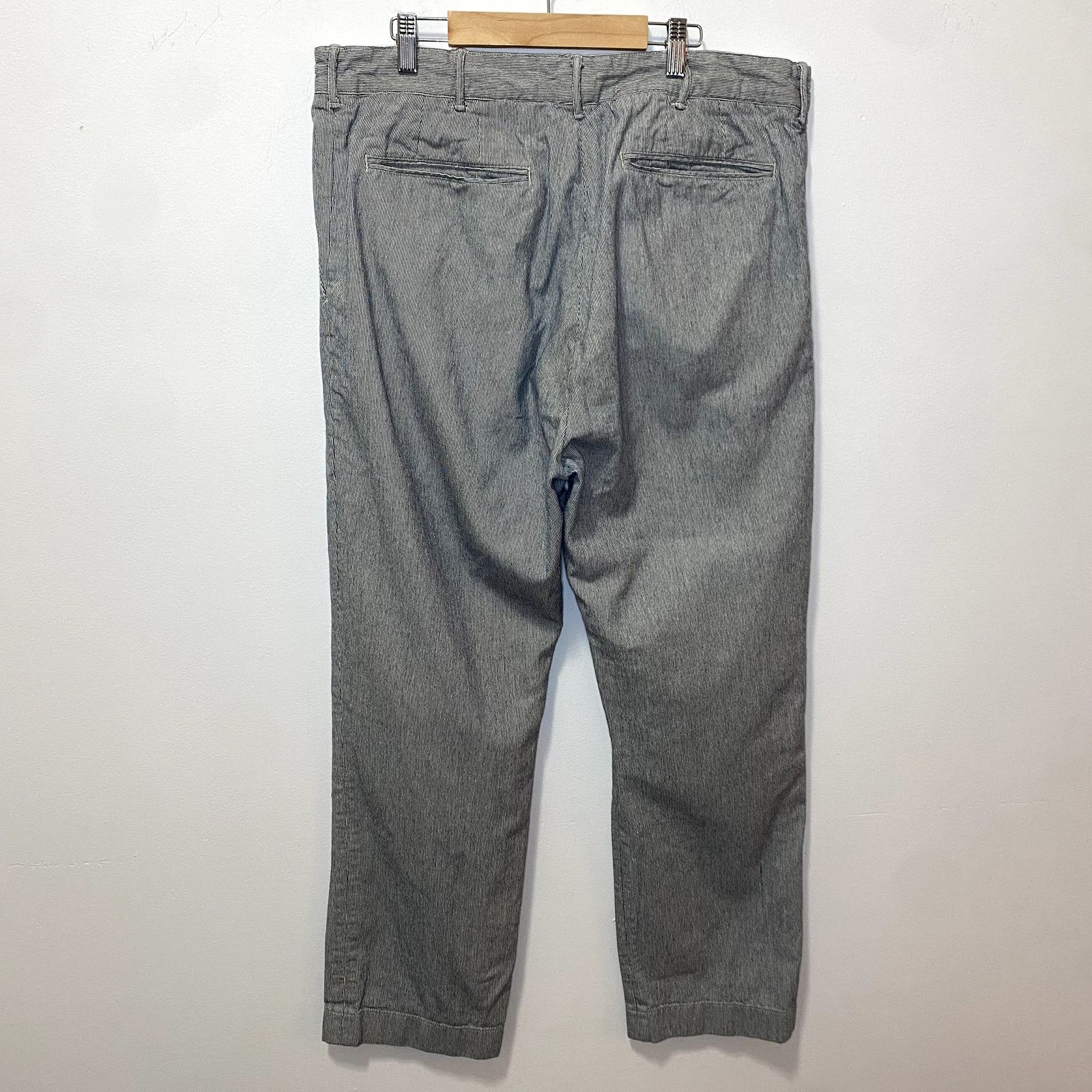 RRL Ralph Lauren RRL Double RL Railroad Stripe Trouser Button Fly Pants Size US 36 / EU 52 - 2 Thumbnail