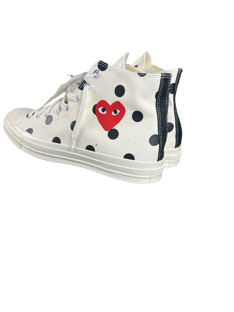 Comme des Garcons PLAY × Converse CDG PLAY x Converse Polka Dot Heart – Size 11 US – Rare BNWT Size US 11 / EU 44 - 9 Thumbnail