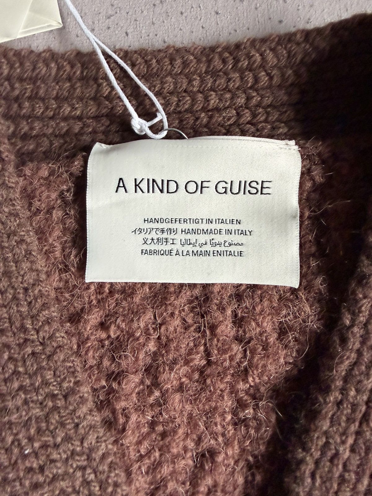 A Kind Of Guise Khuder Knit Cardigan - Burgundy Moose Boucle Size US L / EU 52-54 / 3 - 6 Thumbnail