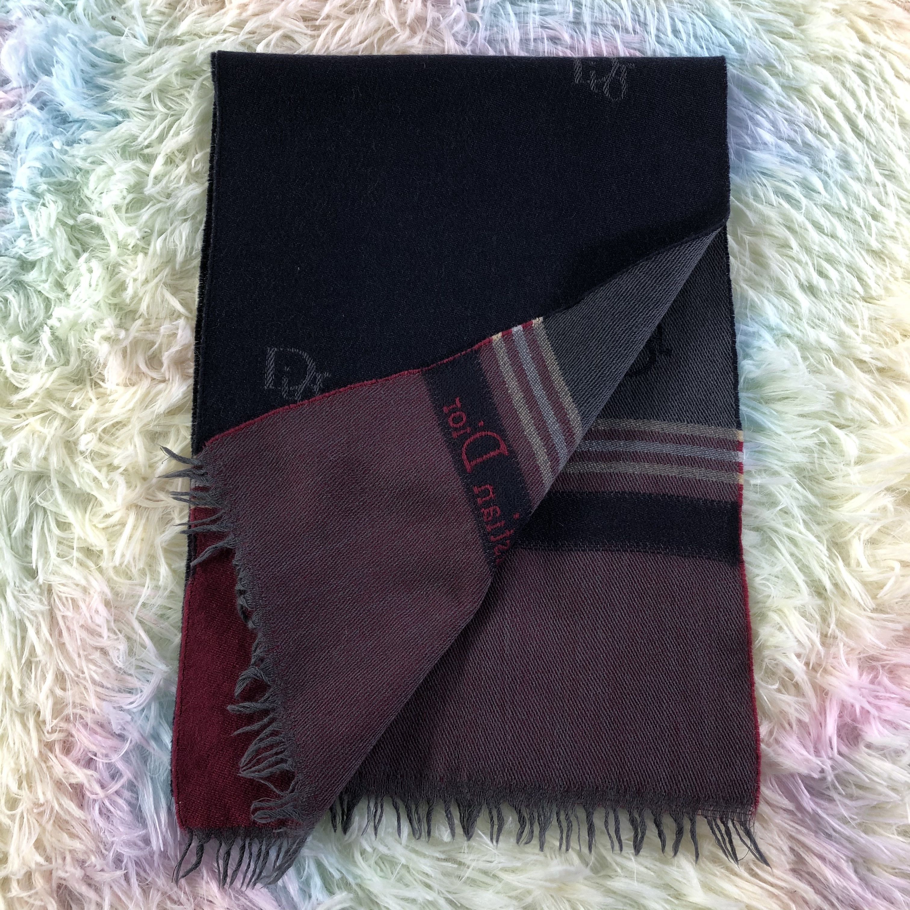 Vintage Christian Dior Monsieur Scarf / Muffler / Neckwear - KM385 Size ONE SIZE - 4 Thumbnail