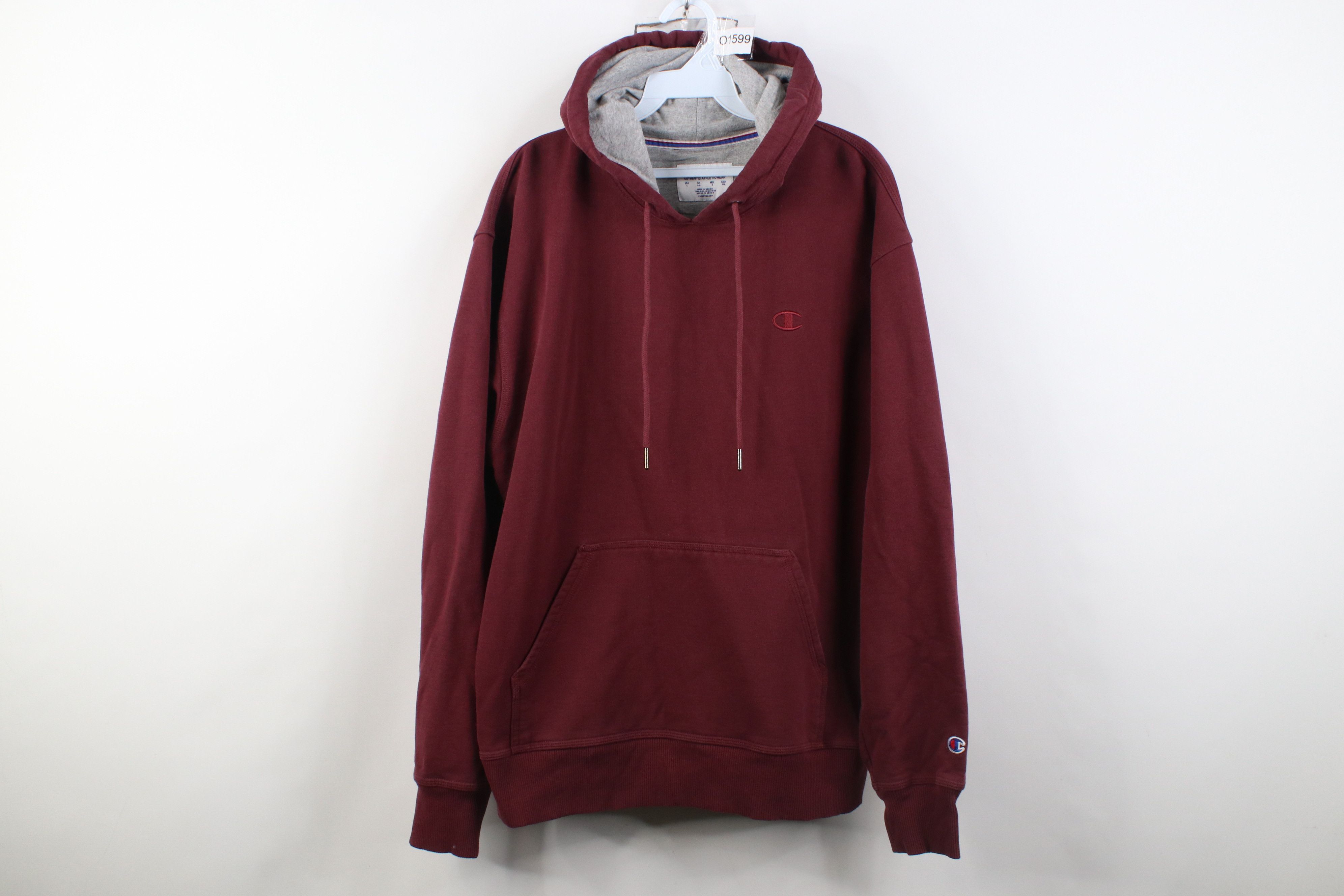 Champion Vintage Y2K Champion Faded Monochrome Hoodie Sweatshirt Red Size US L / EU 52-54 / 3 - 1 Thumbnail