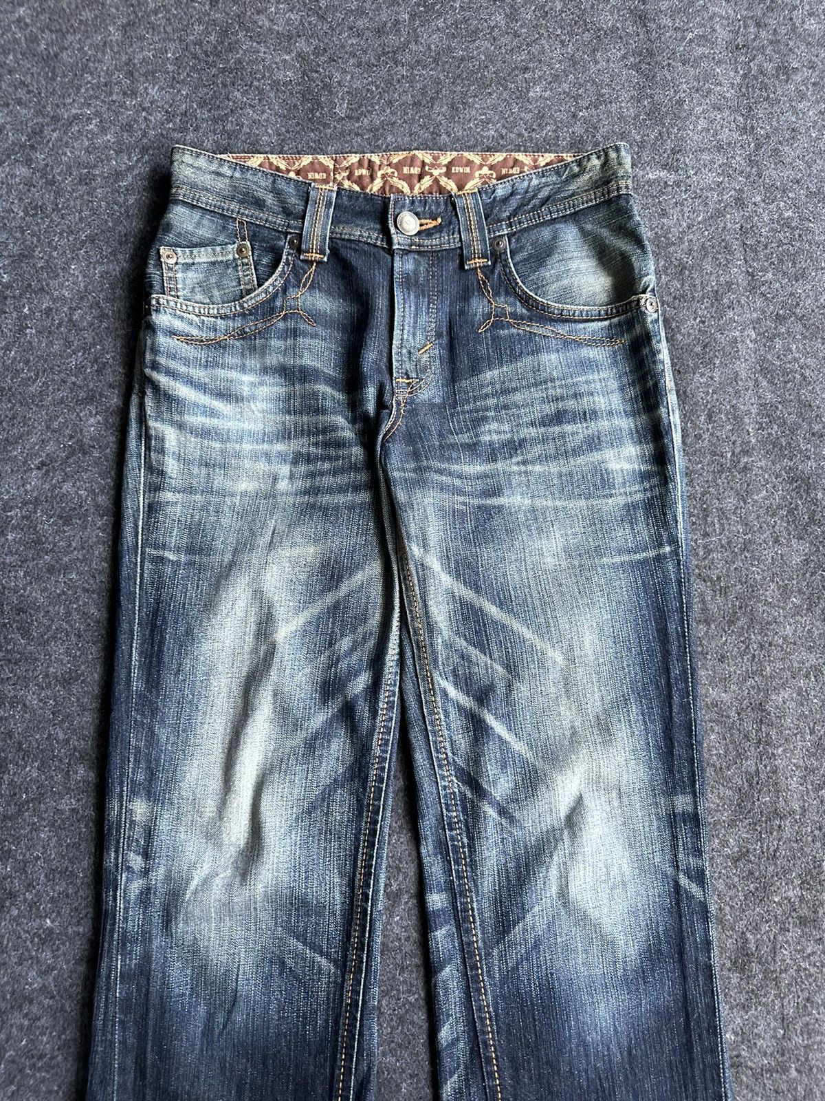 If Six Was Nine Edwin Exclusive Vintage Flare Bulls Head Denim W28 D386 Size US 28 / EU 44 - 2 Thumbnail