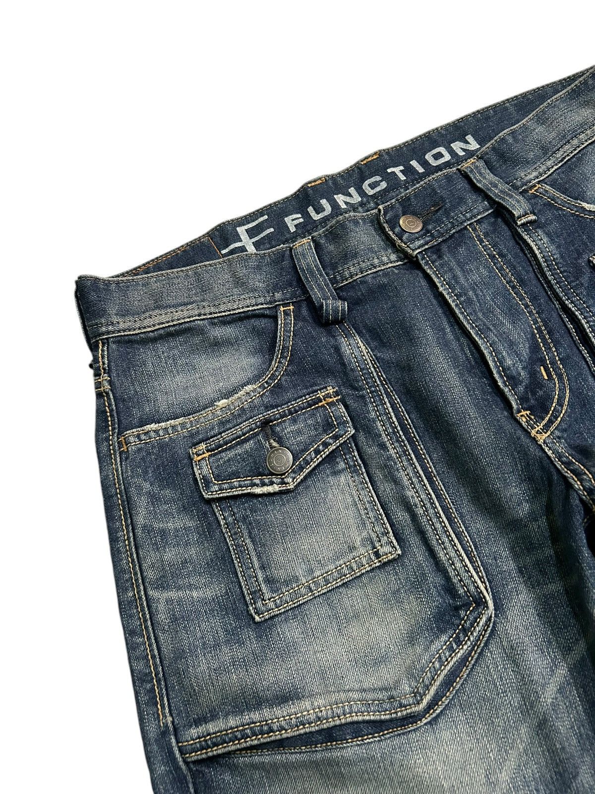 Japanese Brand × Kapital × Vintage 💥Flare💥 Edwin Japanese Punk Style Rare Design Denim ☠️🎌 Size US 36 / EU 52 - 3 Thumbnail