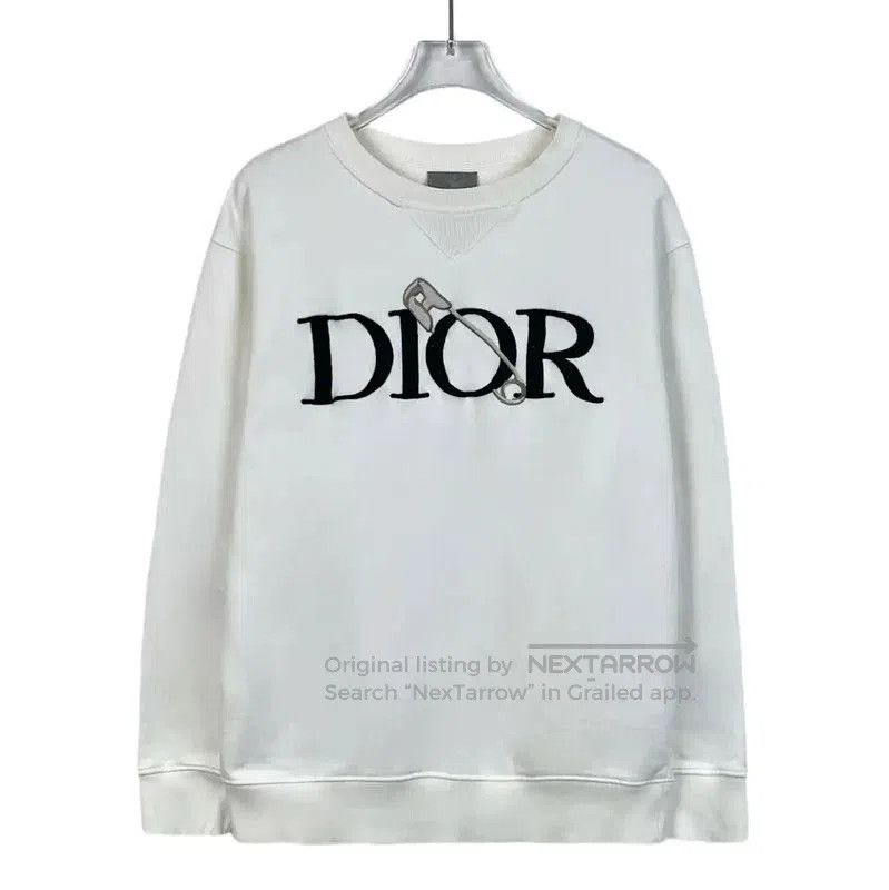 Dior Dior Women's White Cotton Sweatshirt . Size S / US 4 / IT 40 - 1 Thumbnail