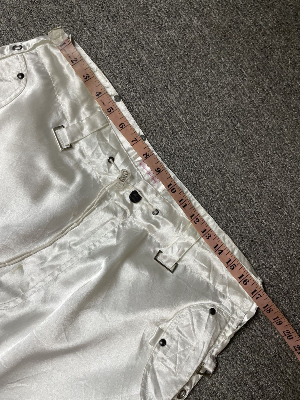 Japanese Brand 🔥 Ermosa by Juvenile Delinquent Satin Cargo Pants 🔥 (142) Size US 34 / EU 50 - 9 Thumbnail