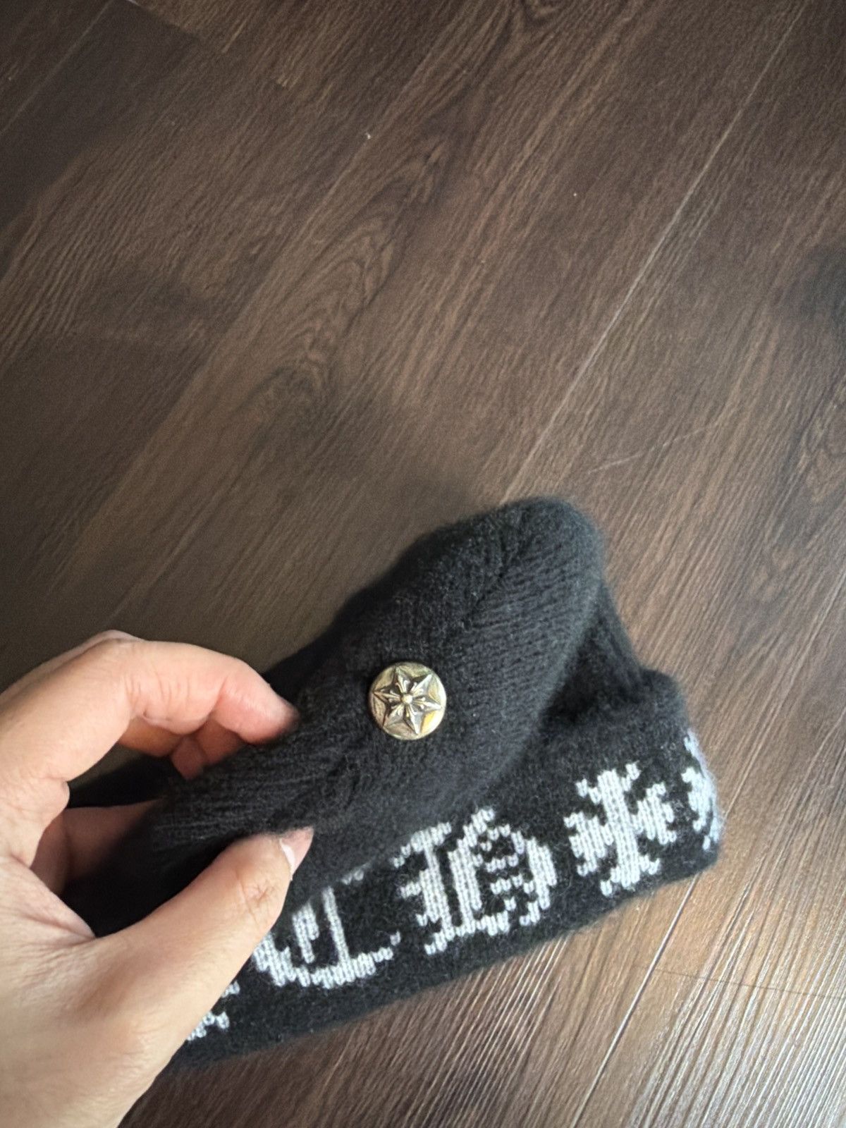 Chrome Hearts Chrome Cashmere Big Daddy Beanie Size ONE SIZE - 4 Thumbnail