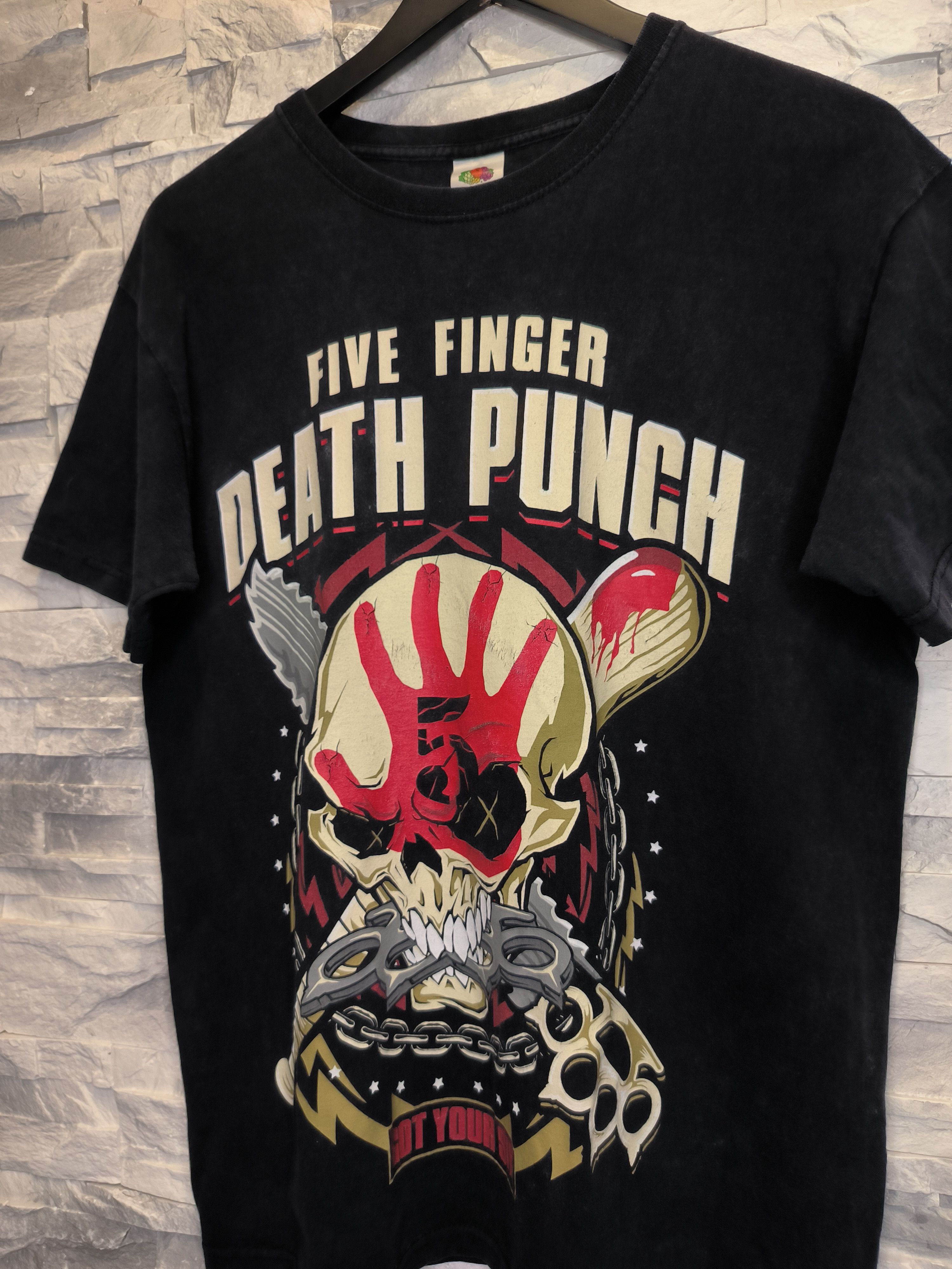Band Tees Five Finger Death Punch T-Shirt Tee Rock Vintage 2017 Size US M / EU 48-50 / 2 - 3 Thumbnail