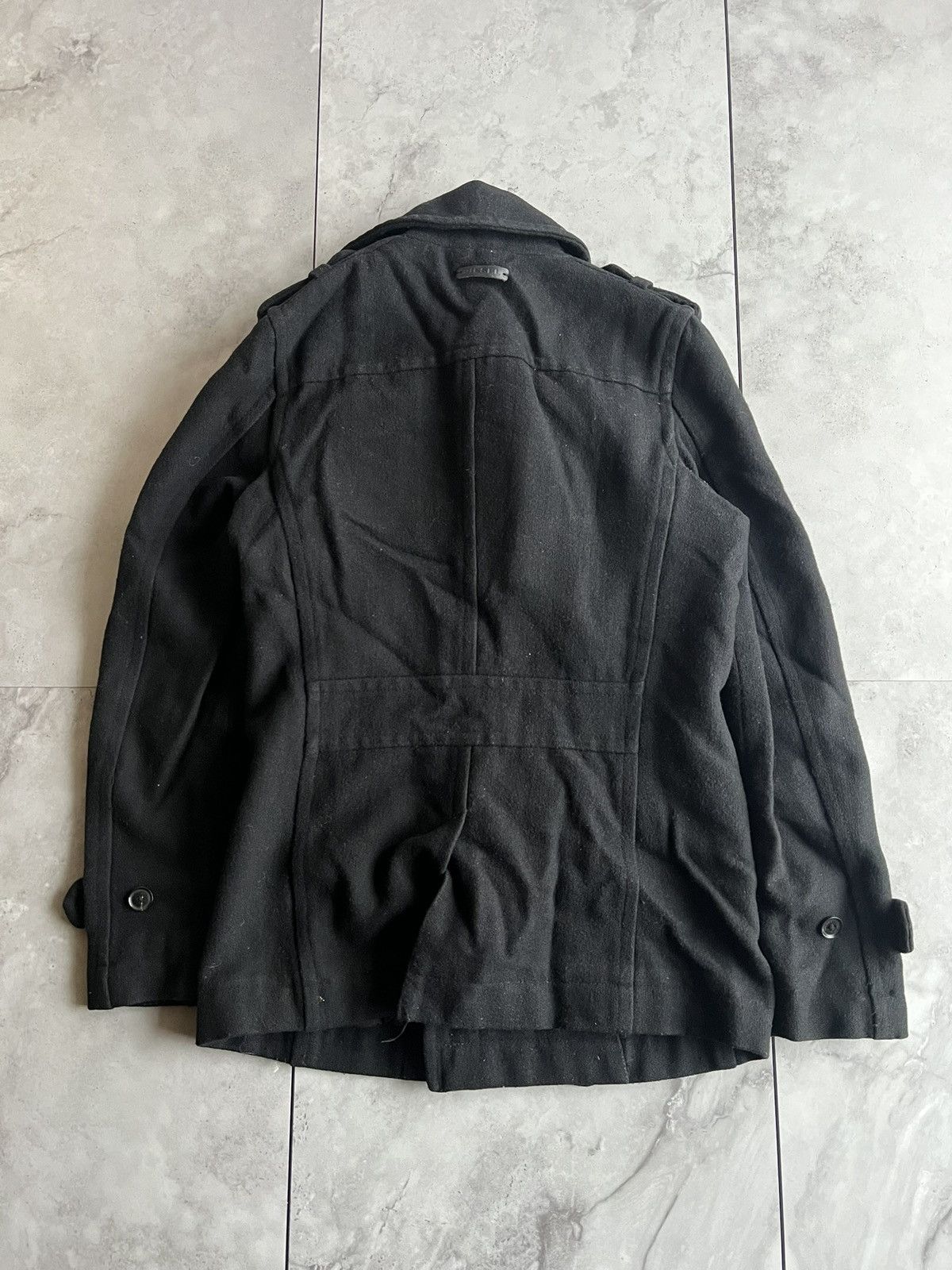 Diesel Diesel Leather Accent Pea Coat Size US M / EU 48-50 / 2 - 3 Thumbnail