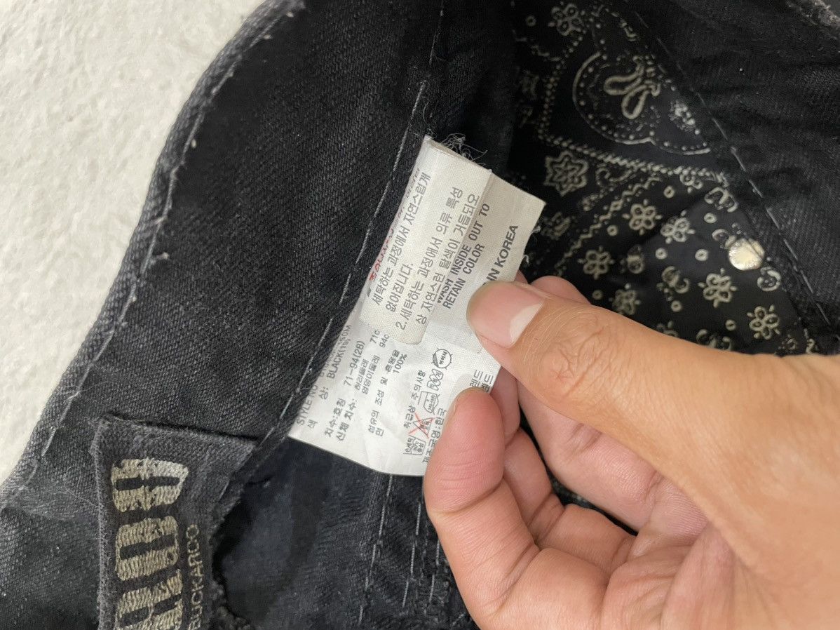Number (N)ine 2000s Buckaroo Wash Black Denim Grunge Vkei Y2K Tornado LGB Size US 29 - 6 Thumbnail