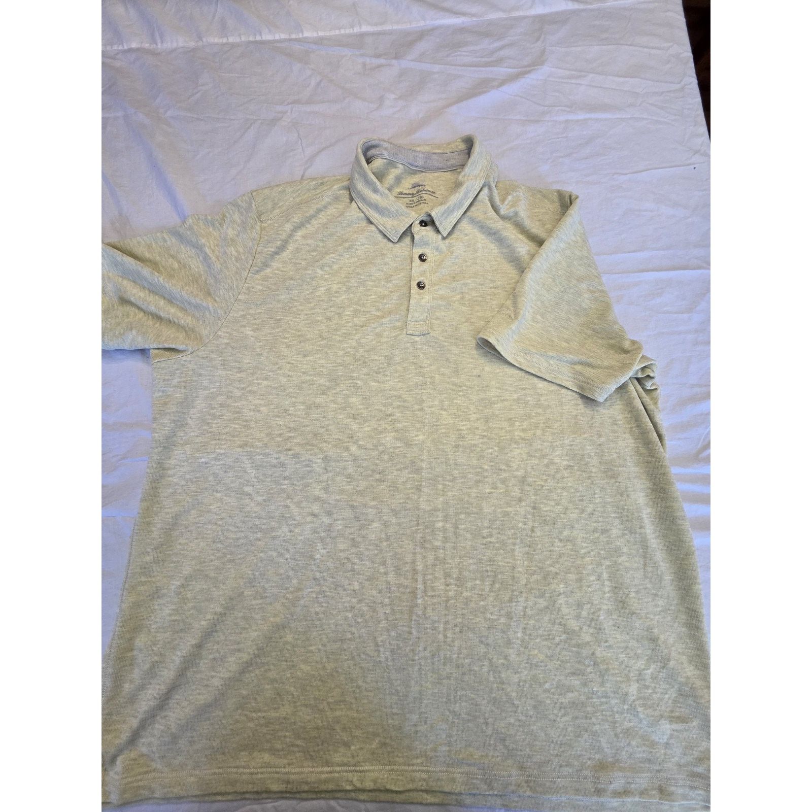 Tommy Bahama Tommy Bahama Men's Oatmeal Color Size 3XL Golf Polo Size US XXL / EU 58 / 5 - 1 Thumbnail