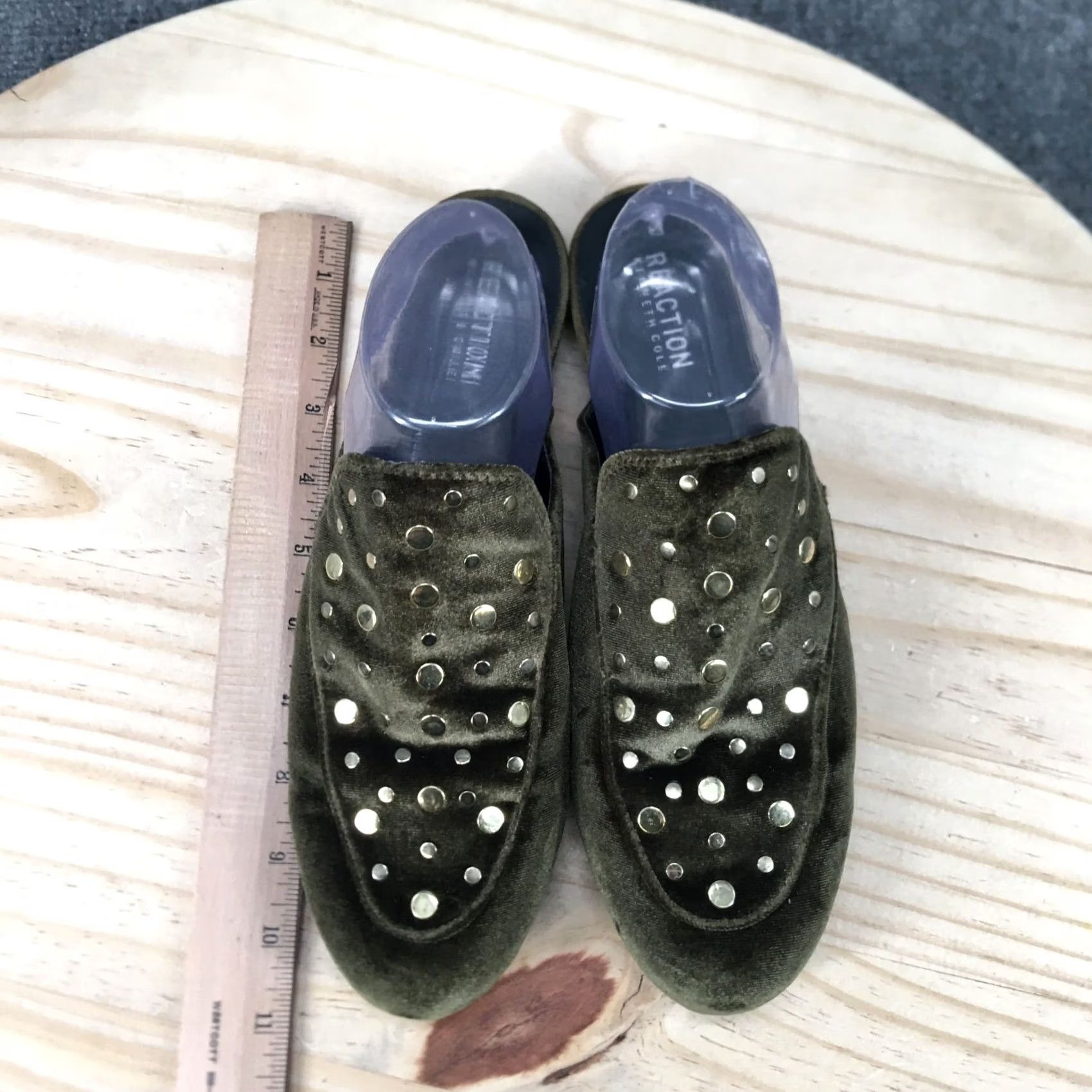 Kenneth Cole Kenneth Cole Reaction Wyatt Sandals Mules Womens 9.5 M Green Velvet Size US 10 / IT 40 - 6 Thumbnail
