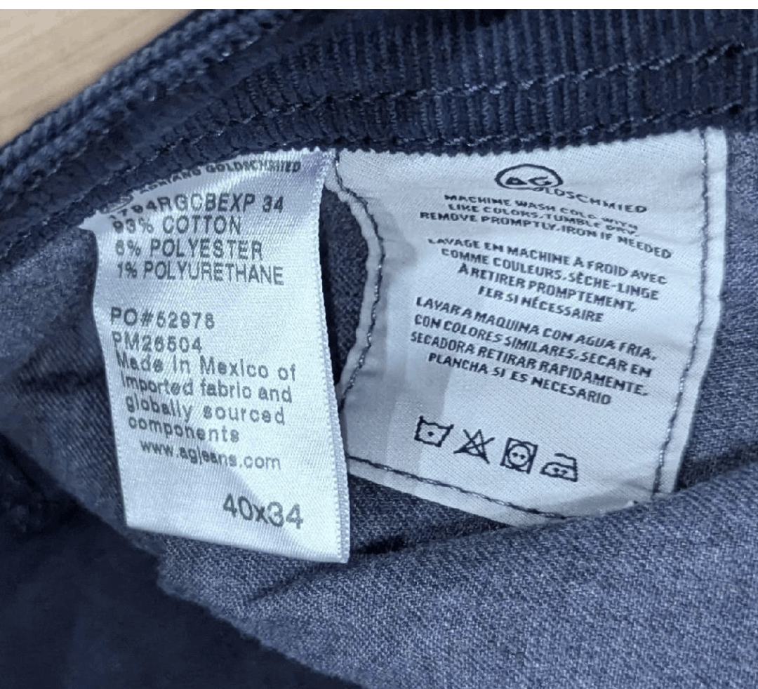 AG Adriano Goldschmied Adriano Goldschmied AG Slim Corduroy Pants Blue Express 40 Size US 40 / EU 56 - 6 Thumbnail