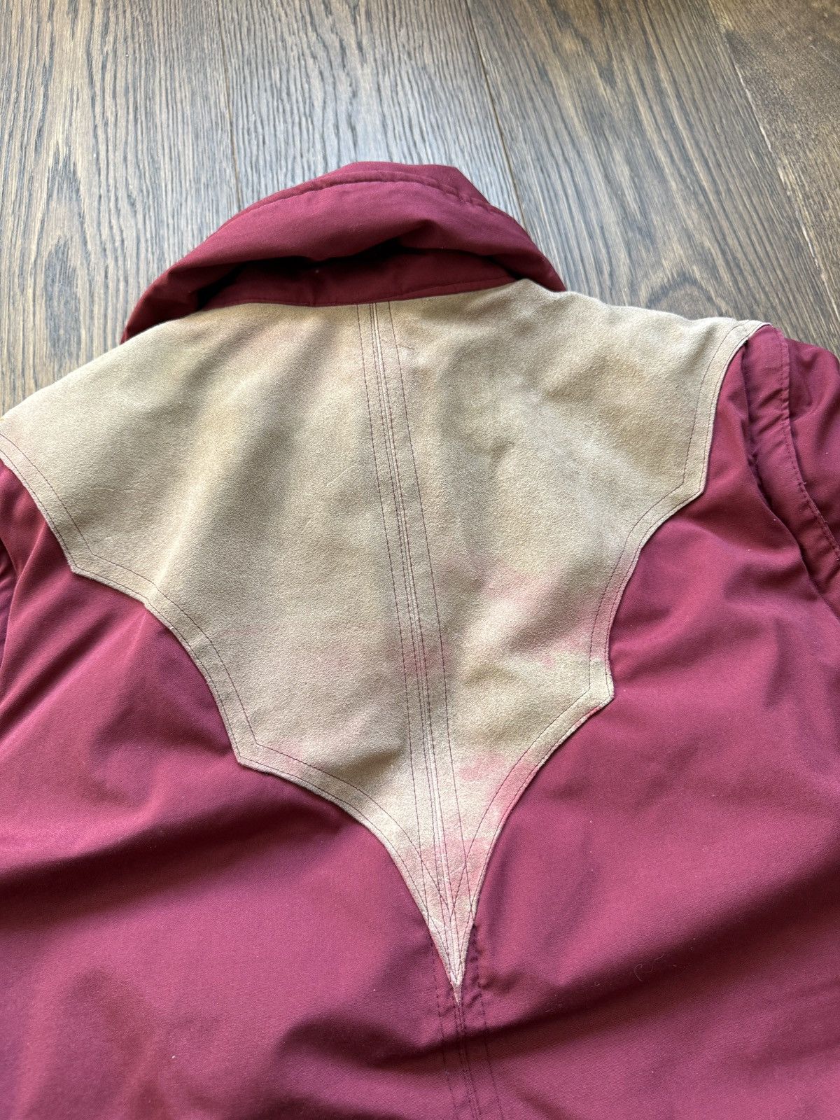 Vintage Vintage 70s Western Goose Down Suede Puffer Jacket Coat Size US L / EU 52-54 / 3 - 8 Thumbnail