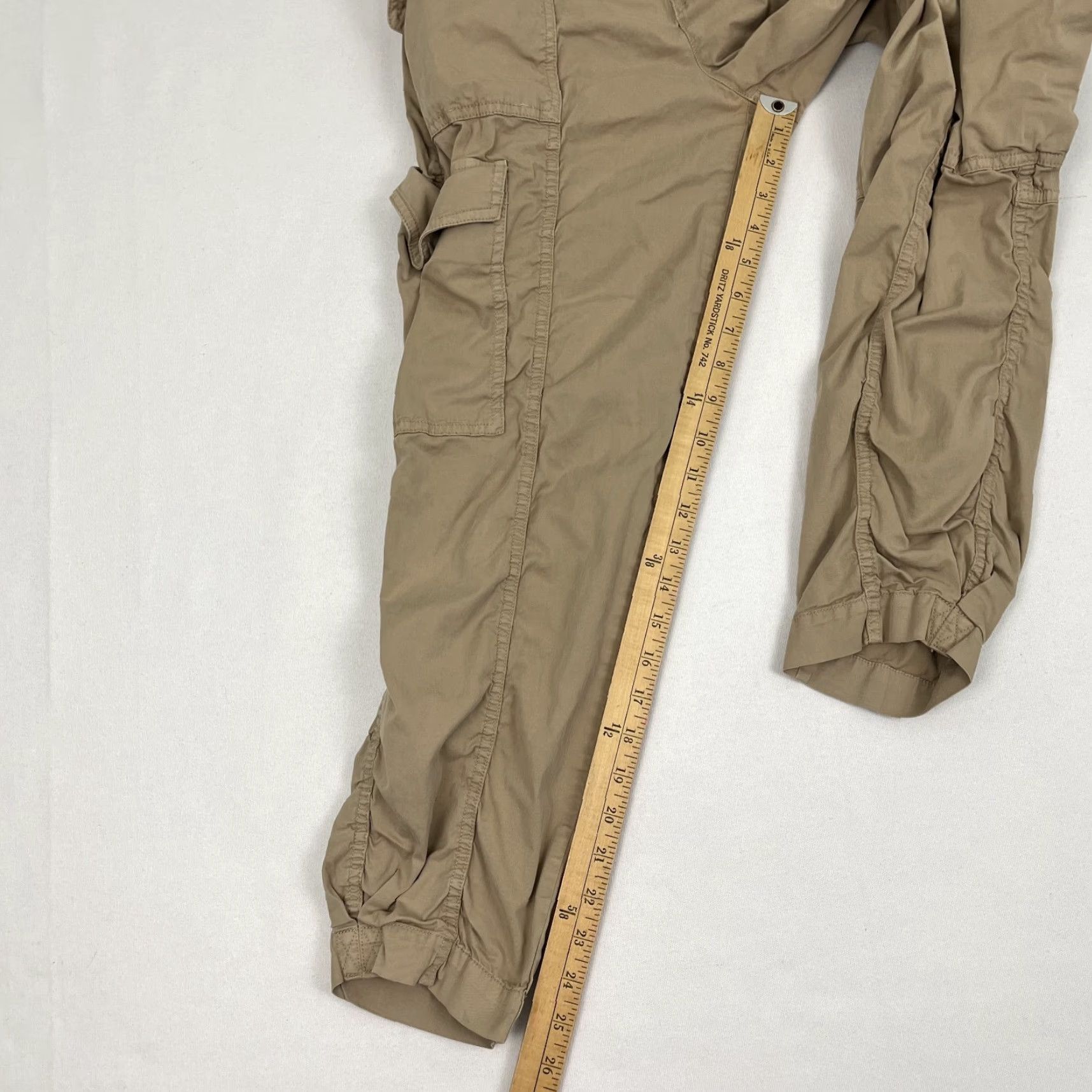 Ralph Lauren Lauren Ralph Lauren Pants Womens Sz 10 W31 L26 Micro Sanded Twill Cargo Brown Size 32" / US 10 / IT 46 - 5 Thumbnail
