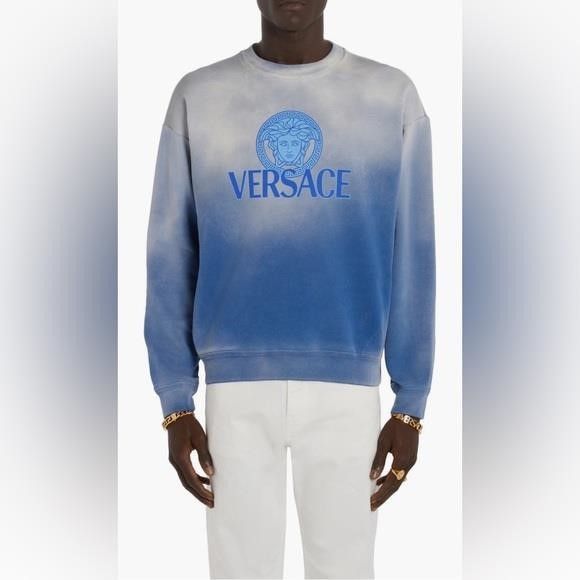Versace 💯 - New Authentic Versace Medusa Ombré Cotton Graphic Swea Size US S / EU 44-46 / 1 - 4 Thumbnail