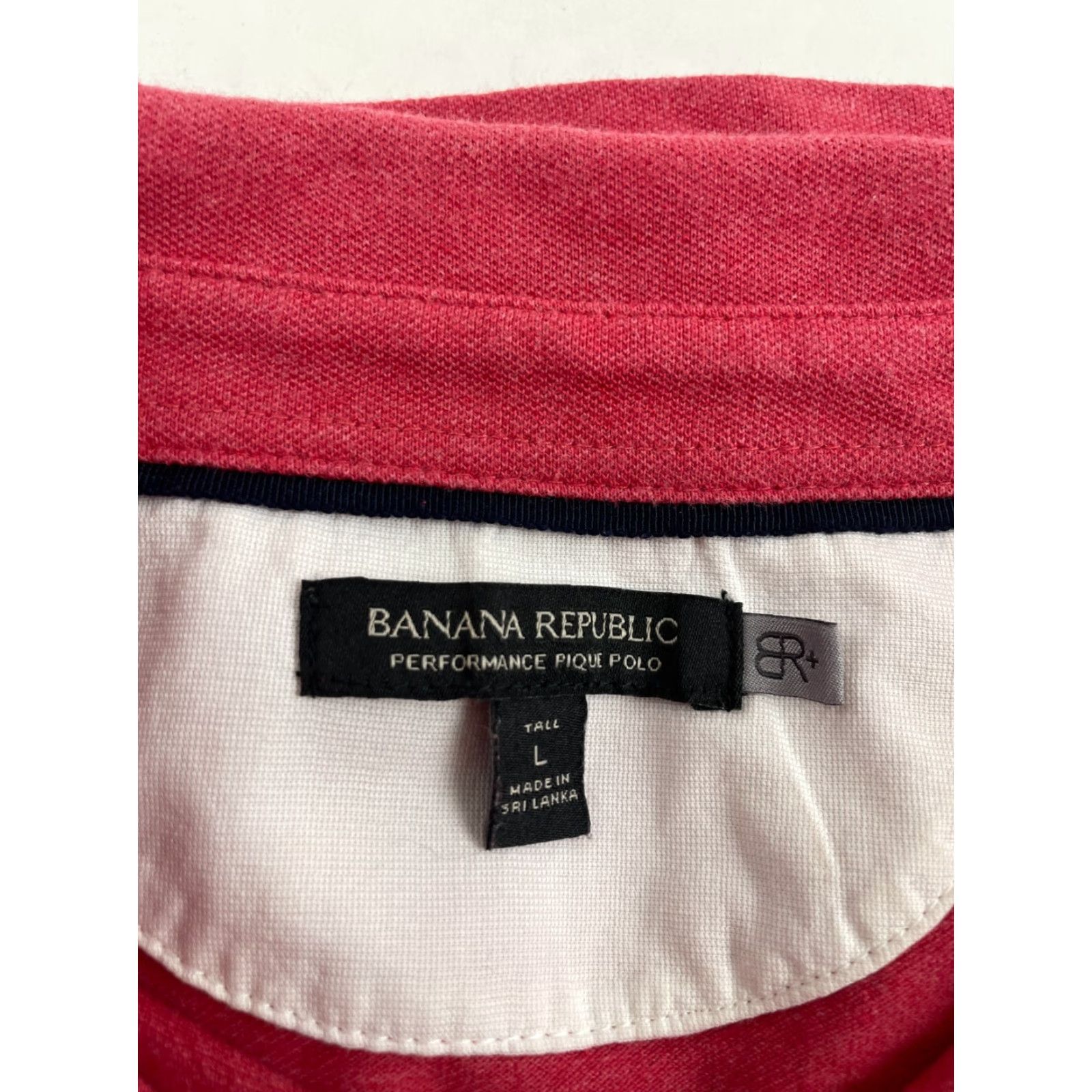 Banana Republic Banana Republic Polo Shirt Men's L Pink Short Sleeve 1/4 Button Up Cotton Spandex Golf Bre thable Size US L / EU 52-54 / 3 - 7 Thumbnail