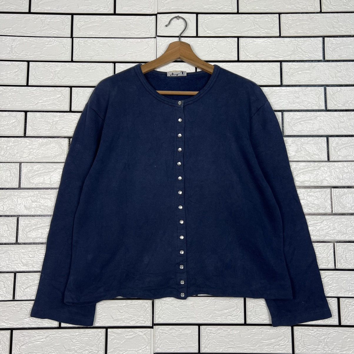 agnes b. Vintage 90's agnes b. Snap Button Cardigan Jacket #4031-C183 Size US S / EU 44-46 / 1 - 1 Thumbnail