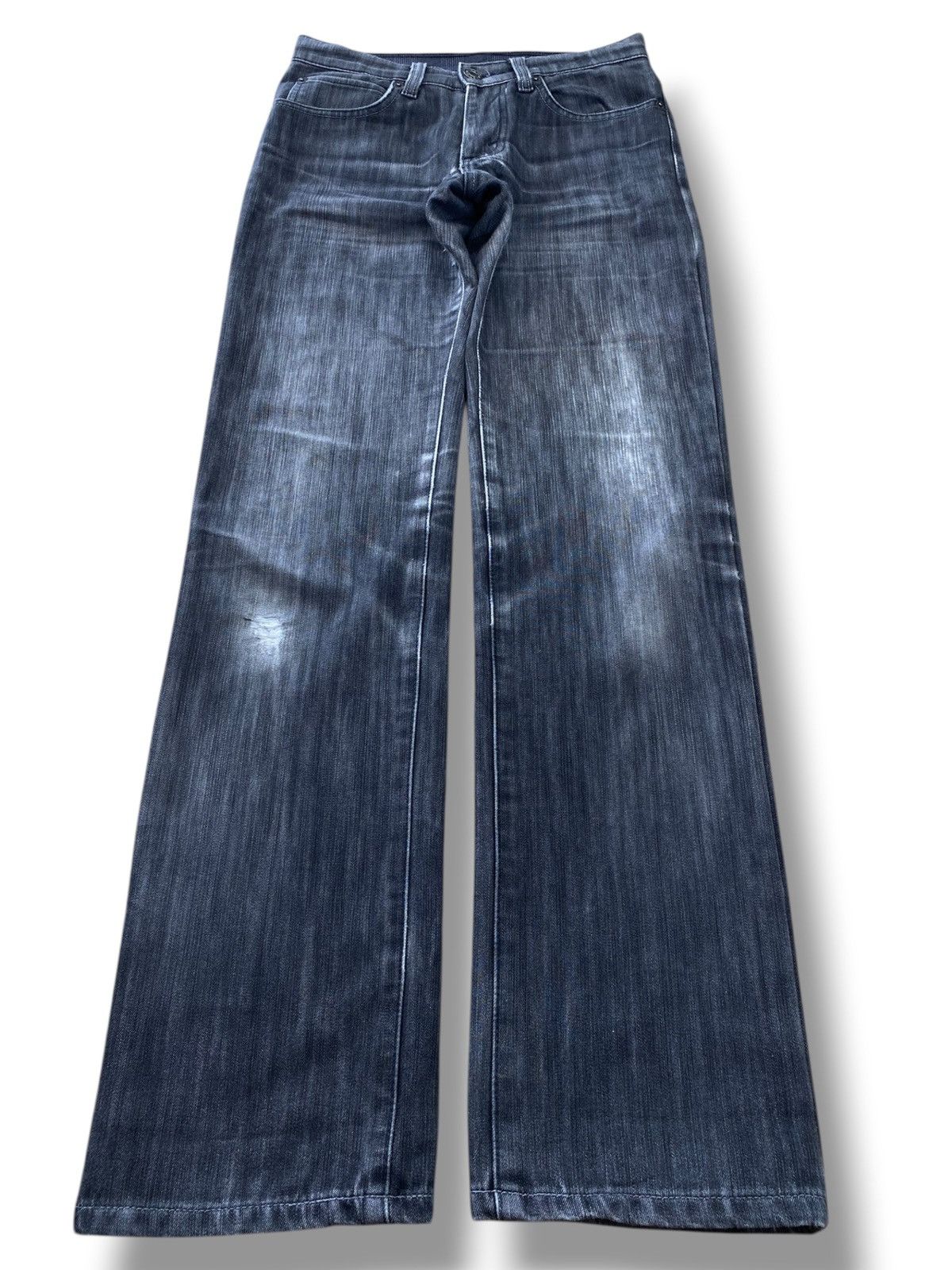 Edwin Edwin Blue Wash Whiskered Style Straight Leg Jeans Size US 29 - 1 Thumbnail