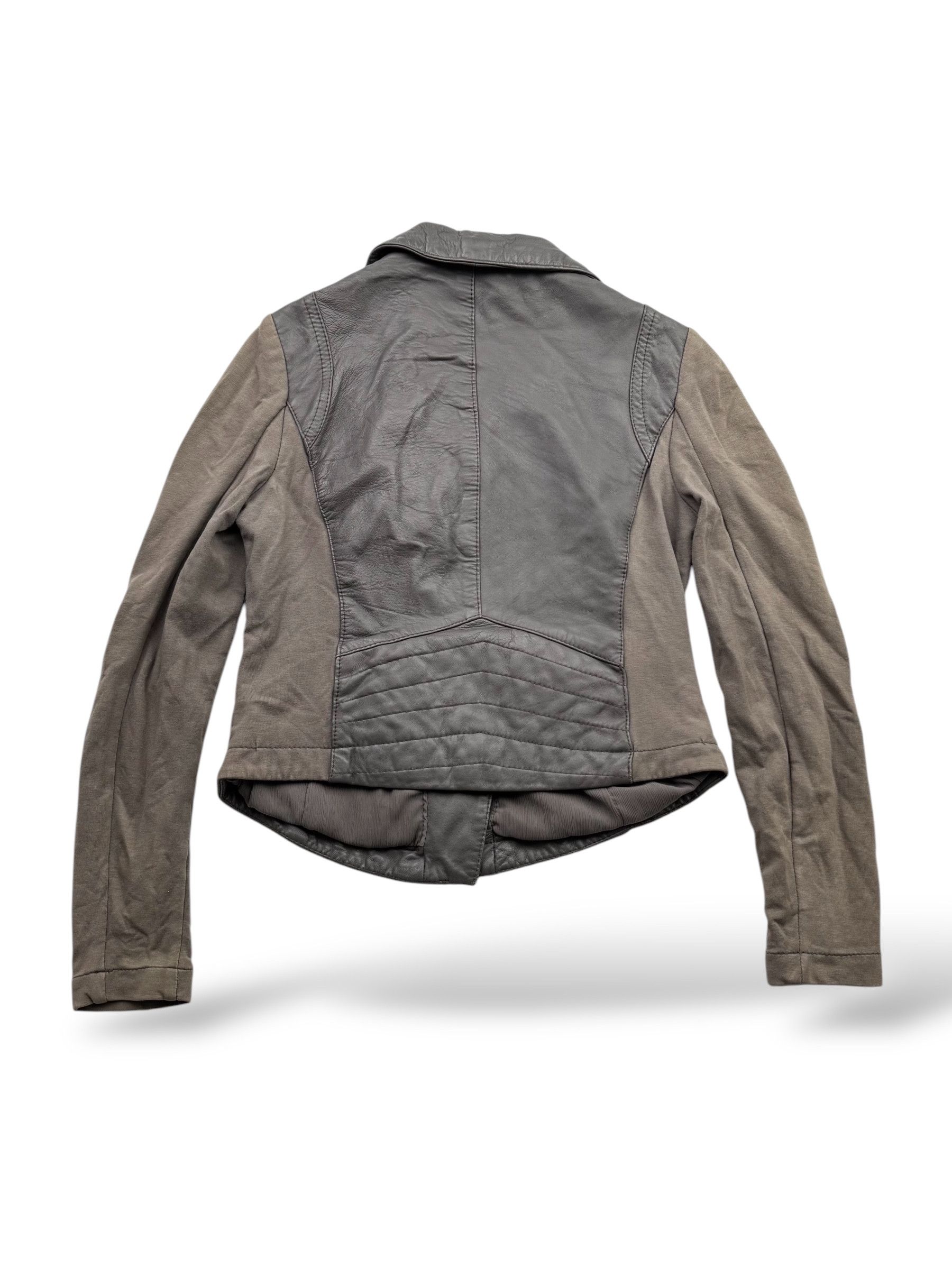Japanese Brand Vintage Cropped Jacket With Leather Details W119(V9) Size S / US 4 / IT 40 - 5 Thumbnail
