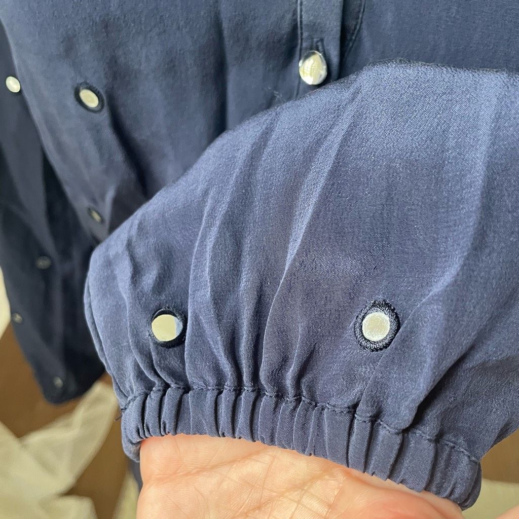 Lilly Pulitzer Lilly Pulitzer Turner Mirror Silk Navy Blue Shirt Dress $278 Size XS / US 0-2 / IT 36-38 - 7 Thumbnail
