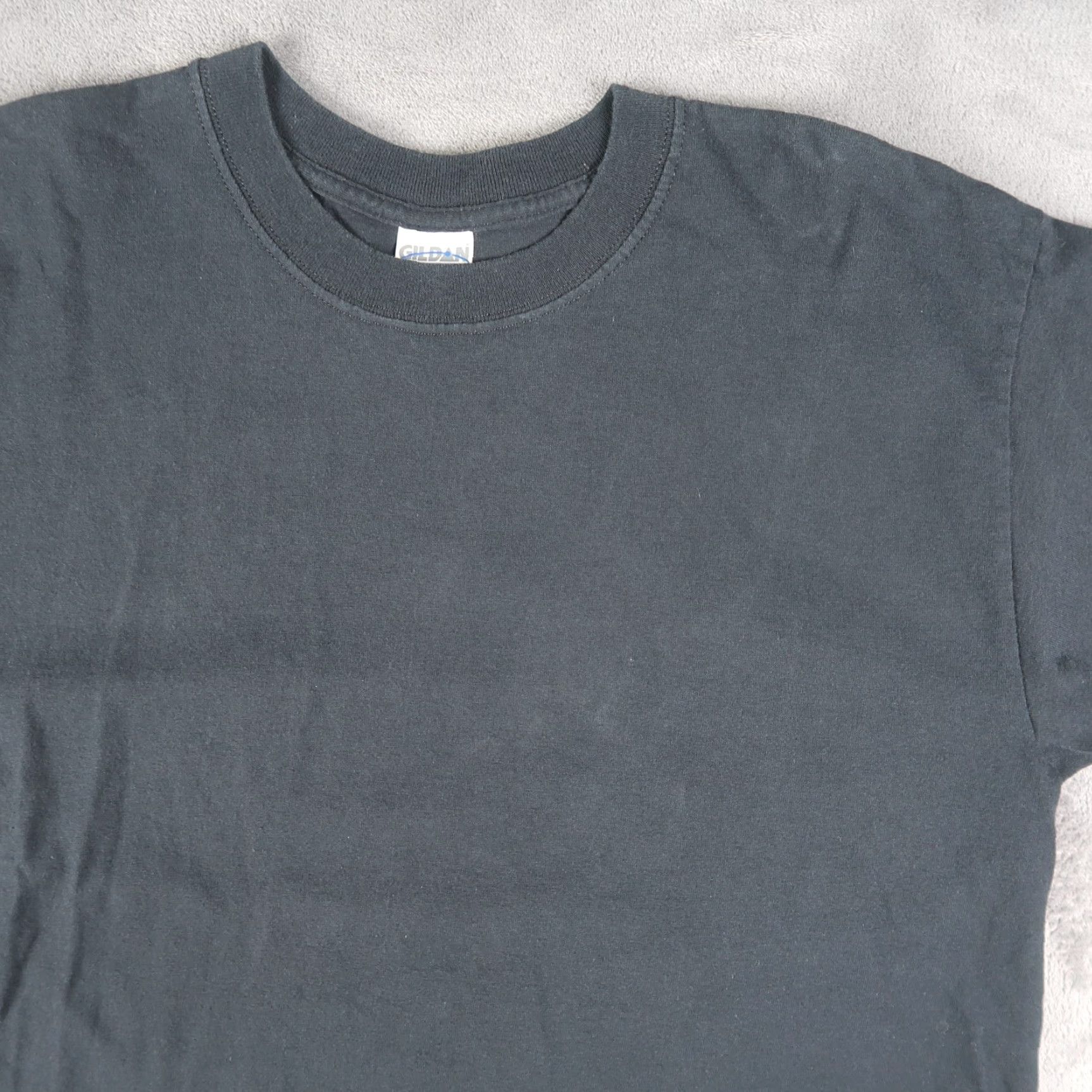Gildan VINTAGE Gildan T-Shirt Black L Large Cotton Shirt Men Cycle Wear Biker USA Punk Retro 2000s Shirt Mens Size US L / EU 52-54 / 3 - 3 Thumbnail