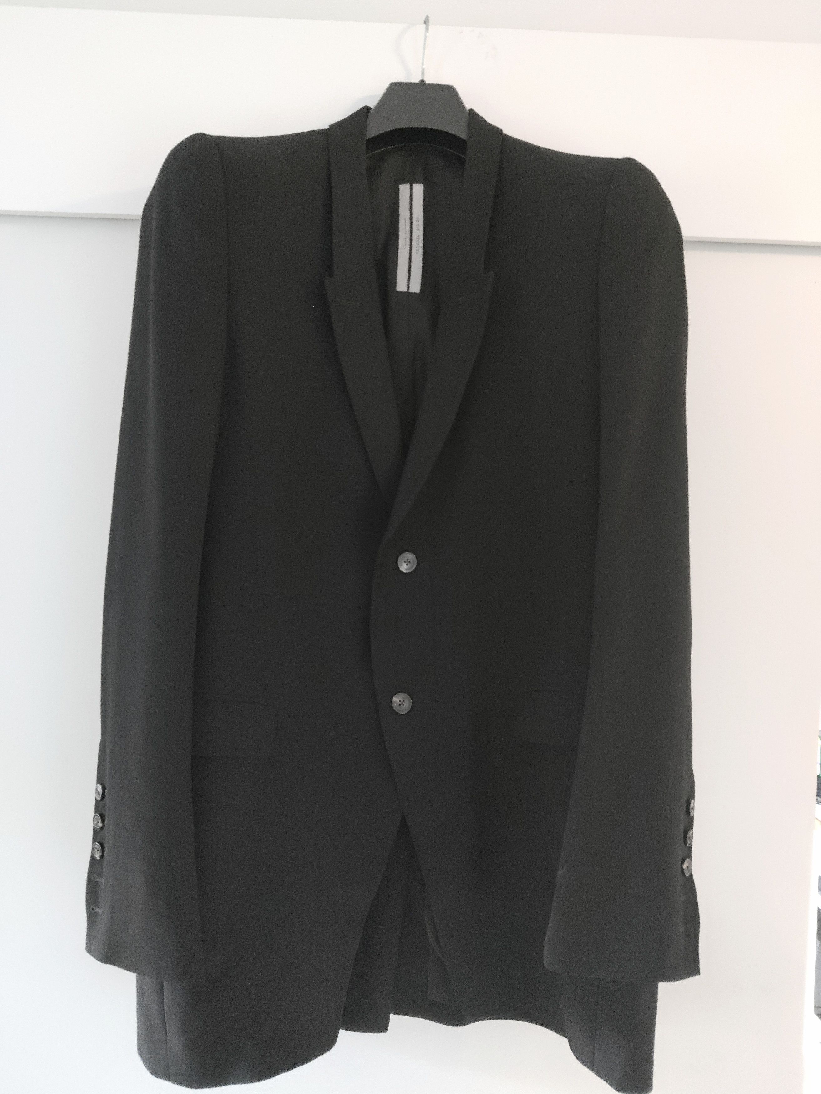 ジャケット・アウター RICK OWENS JUMBO TATLIN BLAZER 48 新品]Rick Owens 22FW JUMBO TATLIN COAT ZL size:48 col:Black