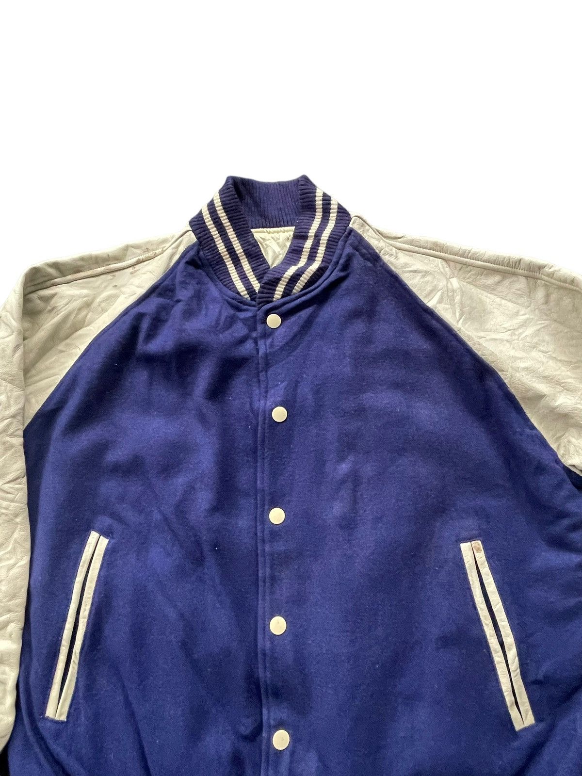 Vintage Vintage Varsity Plain Jacket Size US M / EU 48-50 / 2 - 3 Thumbnail