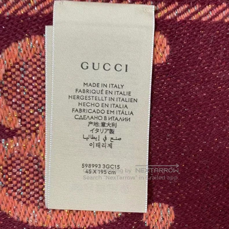 Gucci Gucci Double G full-print scarf Size ONE SIZE - 4 Thumbnail