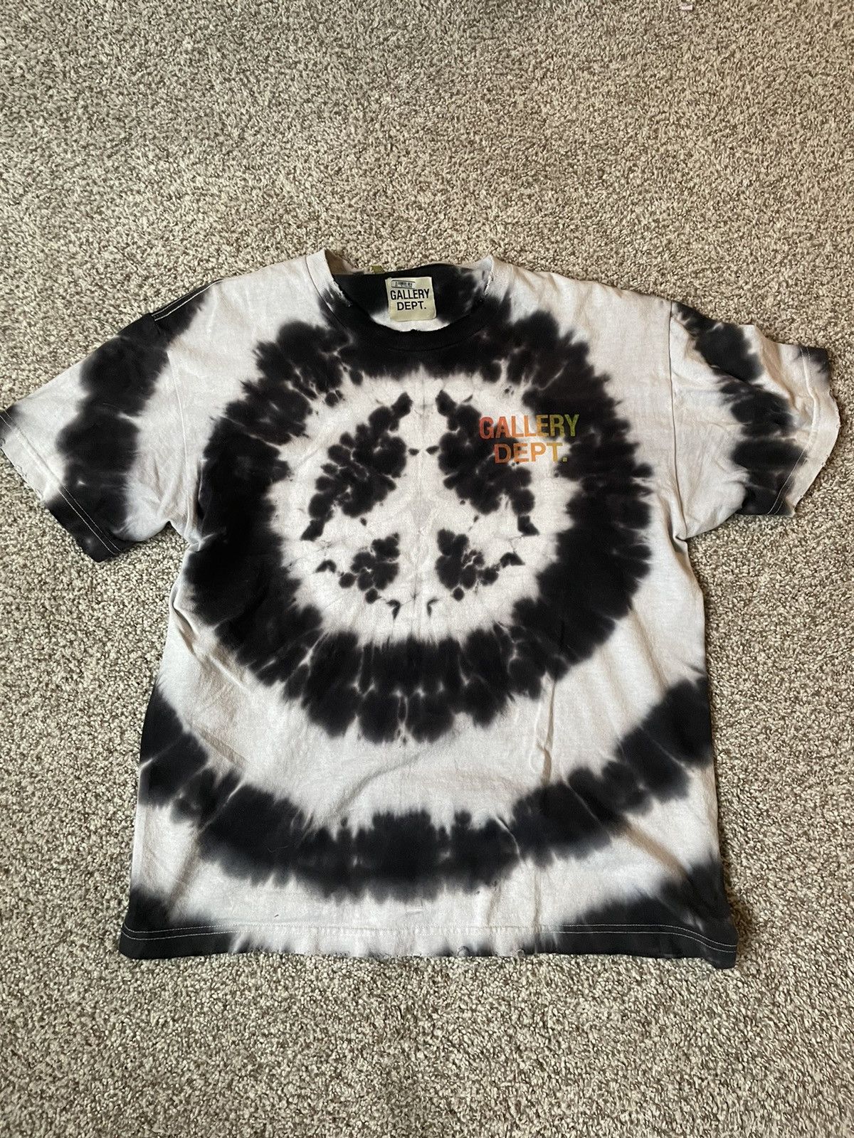 image of Gallery Dept Peace Tie Dye Logo T-Shirt, Men's (Size Medium)