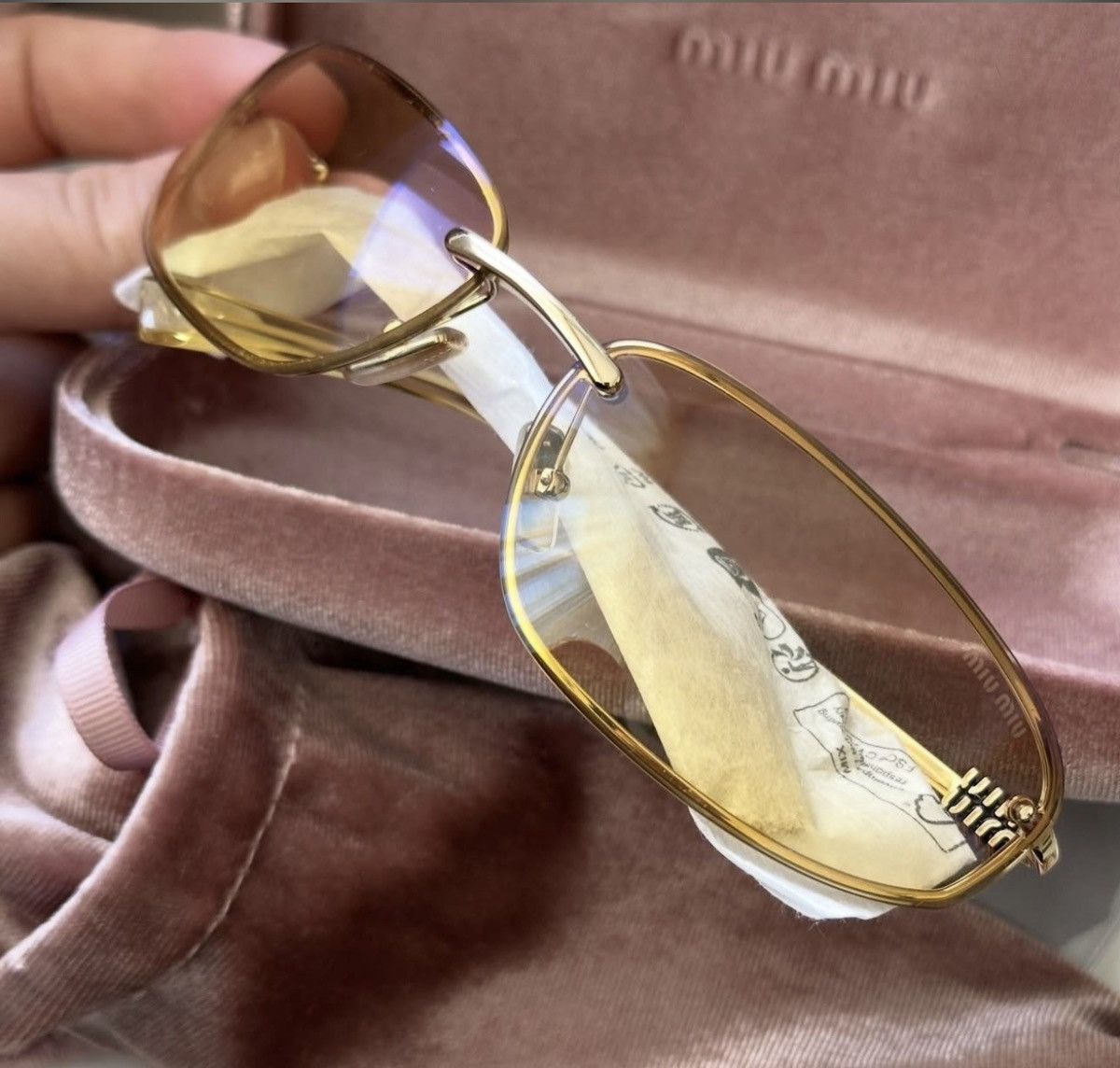 Miu Miu NEW Miu Miu sunglasses Miu Miu MU A50S 5AK-7R1 Size ONE SIZE - 11 Thumbnail