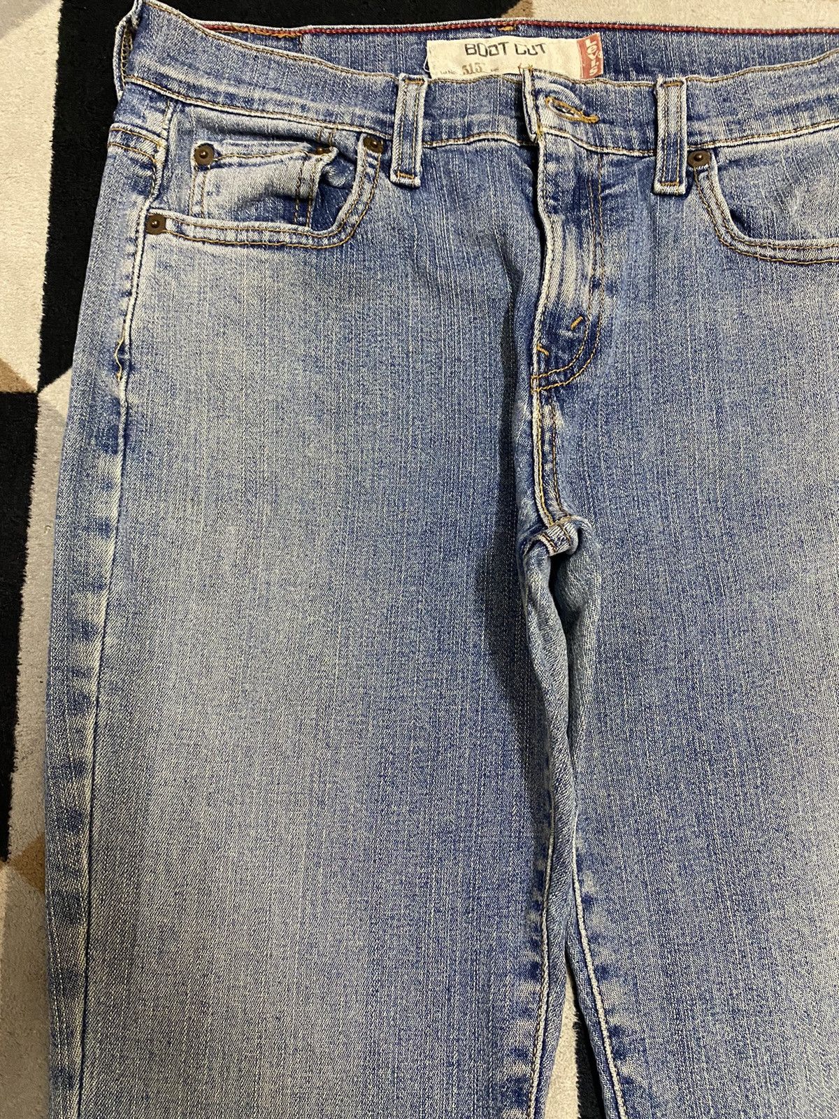 Levi's Vintage Levis Blue Wash Flare Jeans Size 29" - 9 Thumbnail