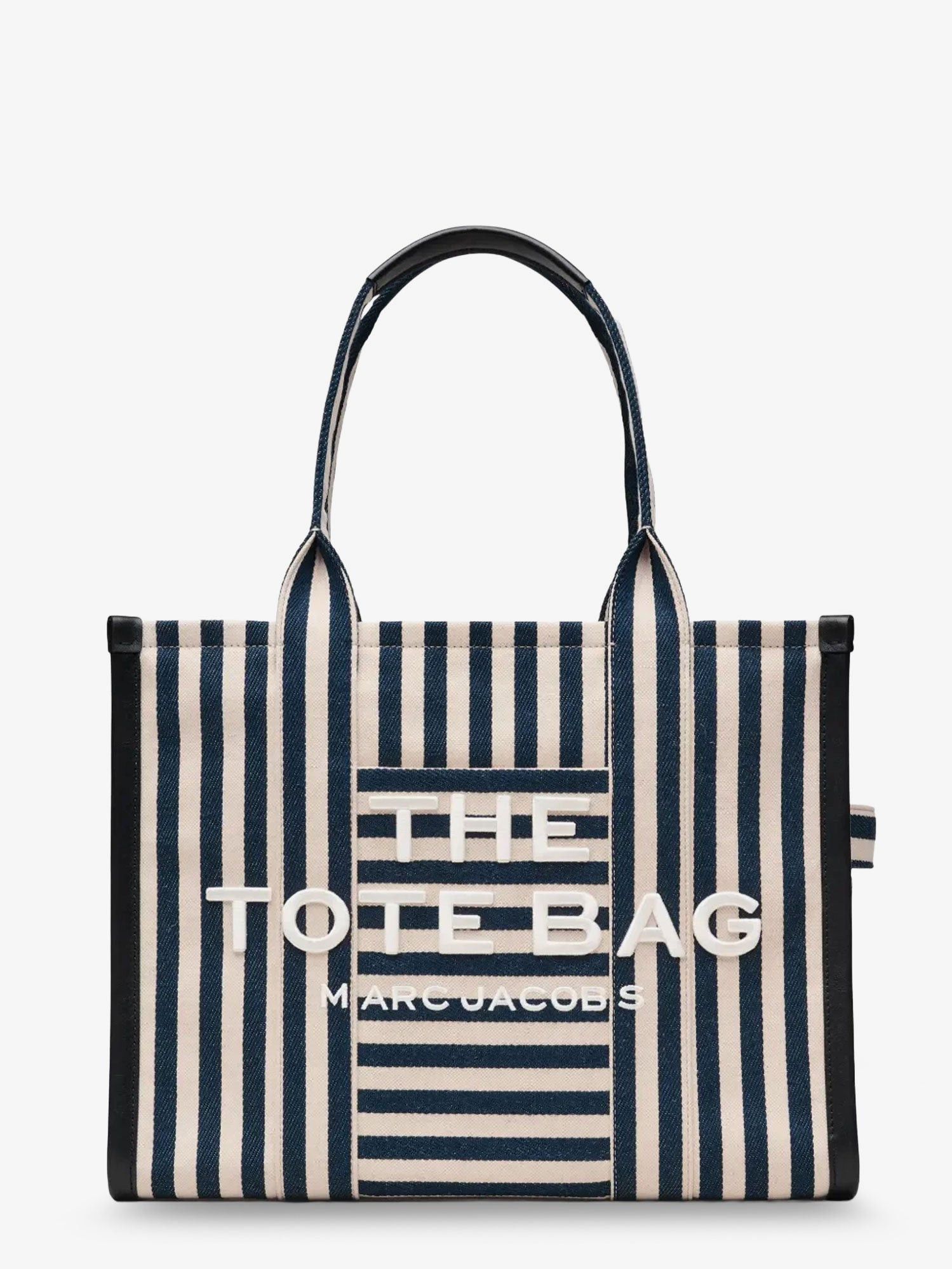 Marc Jacobs The Large Tote Canvas Handbag With Front Embroidered Logo Size ONE SIZE - 1 Thumbnail