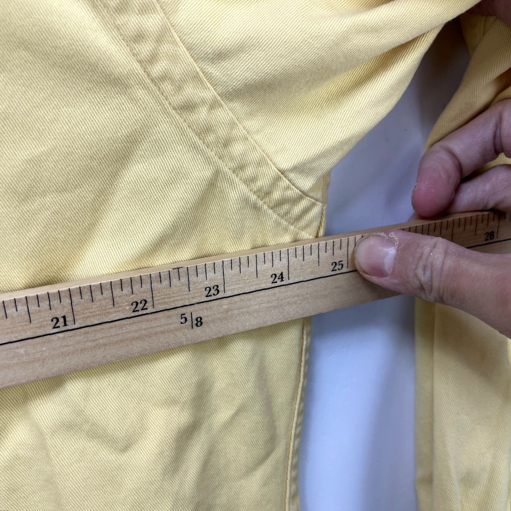 VINTAGE Polo Ralph Lauren Blake Pony Button-Up Long Sleeve Shirt M Yellow 90s Mens shirt