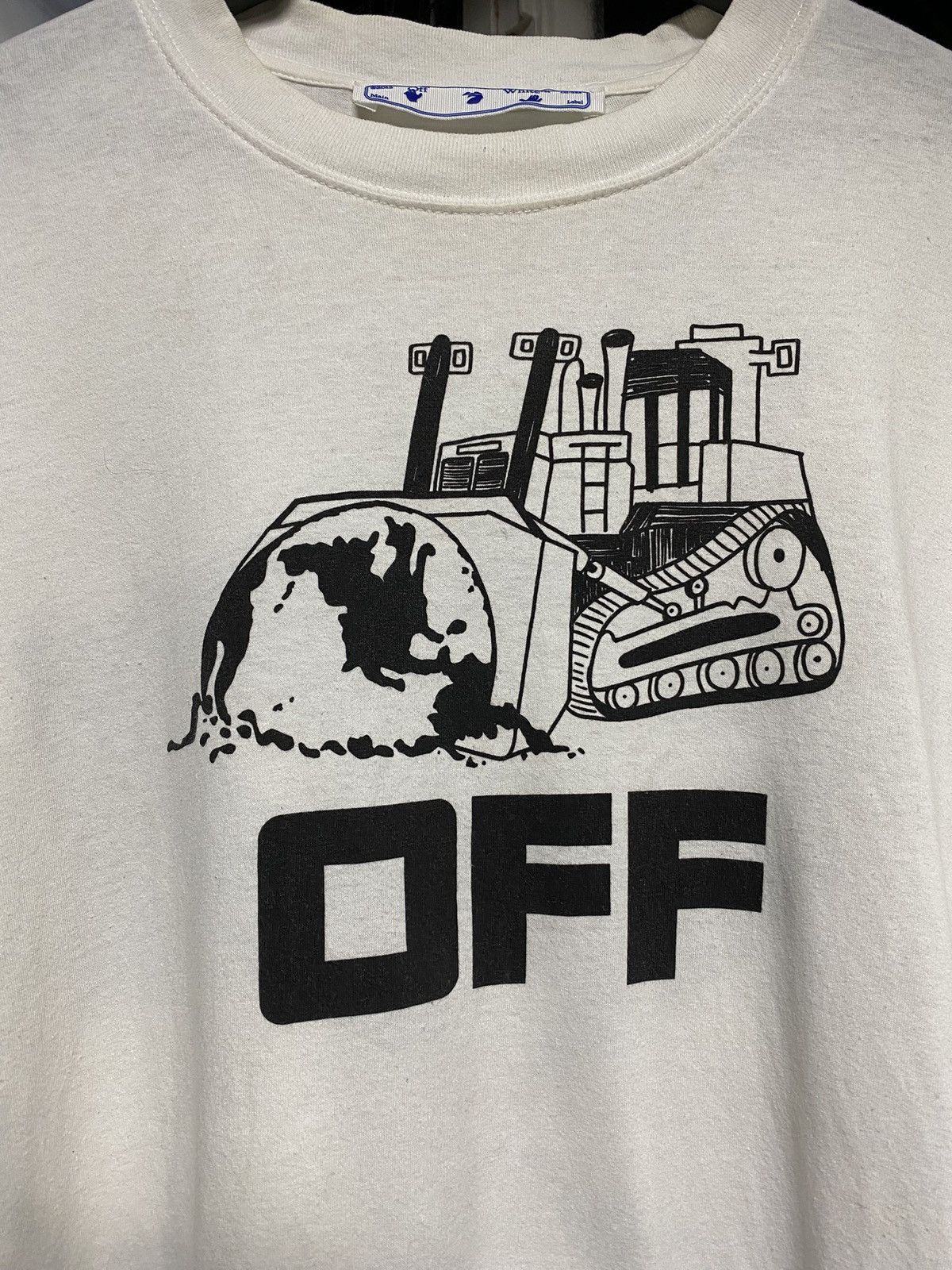 Off-White Off-White World Caterpillar White Mens Tee Shirt XLarge Size US XL / EU 56 / 4 - 16 Thumbnail