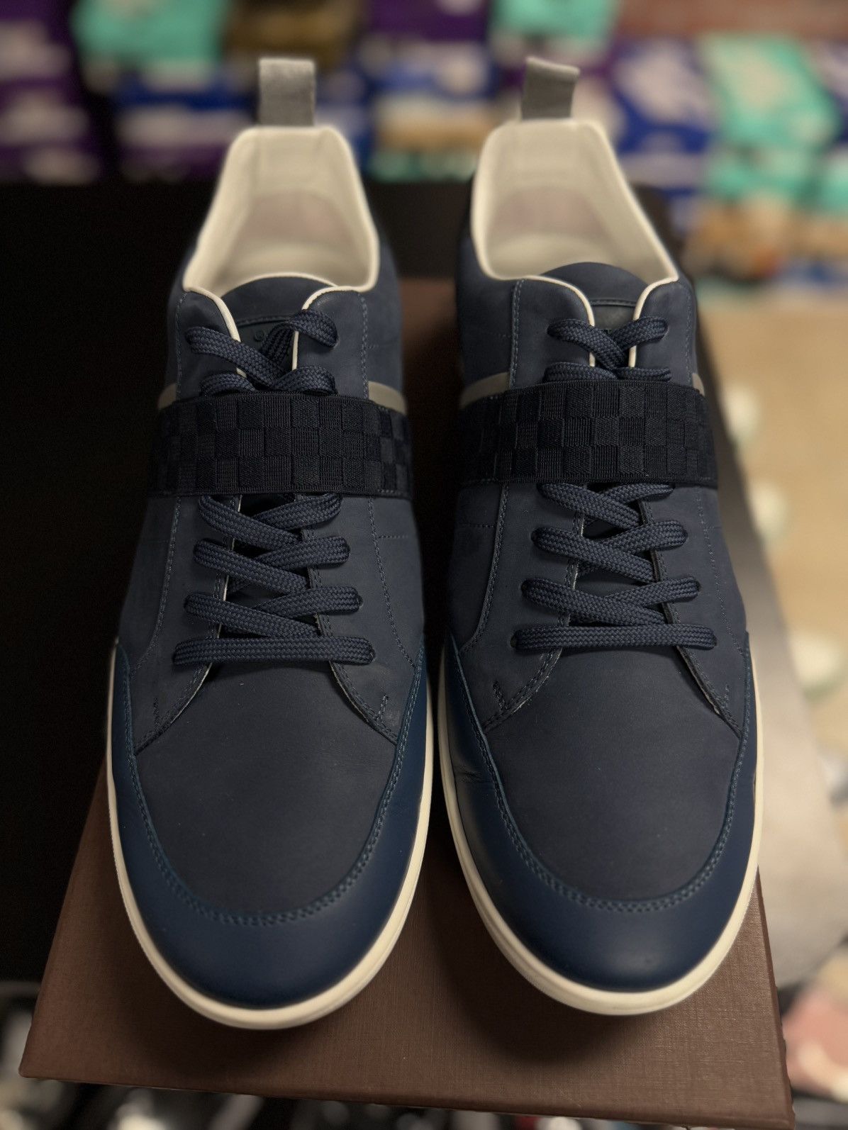 Louis Vuitton Louis Vuitton Blue Lowtop Sneaker Size 10UK/11US Size US 11 / EU 44 - 10 Thumbnail