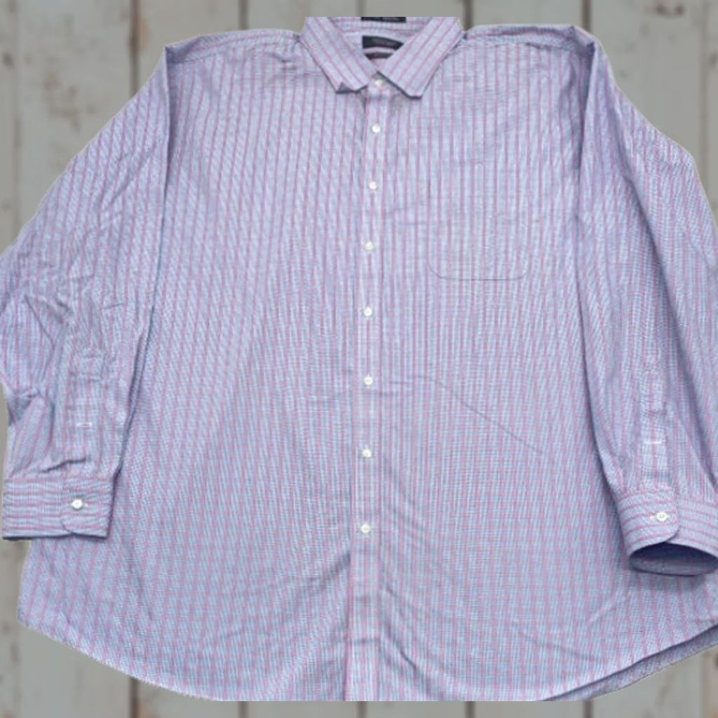 Nordstrom Nordstrom Dress Shirt Mens 2XL Long Sleeve Button White Check 100% Cotton Shirt Multicolor Size US XXL / EU 58 / 5 - 1 Thumbnail