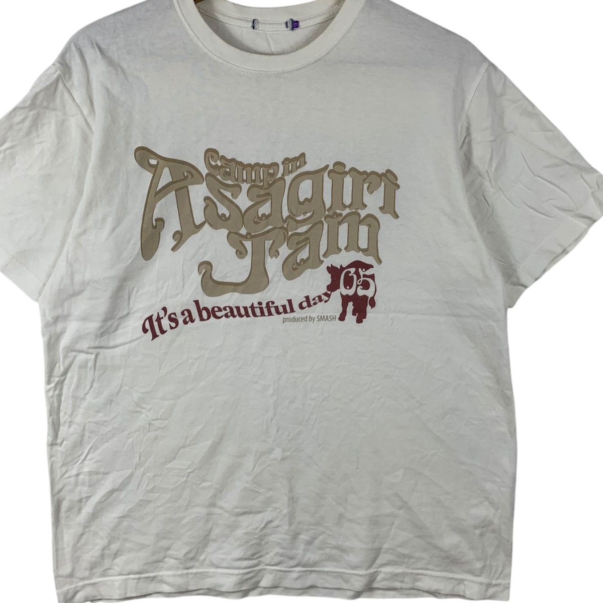 Vintage ASAGIRI JAM SMASH Japan Tour Arena Concert Staff Tee Shirt Size US M / EU 48-50 / 2 - 3 Thumbnail