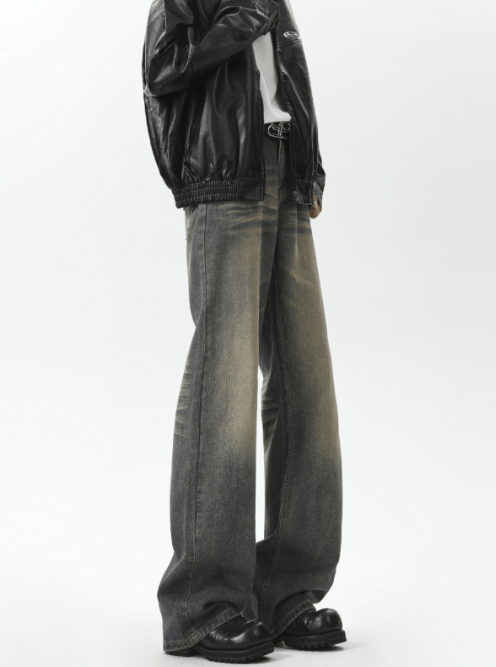 Japanese Brand American retro washed distressed loose straight jeans Size US 32 / EU 48 - 2 Thumbnail