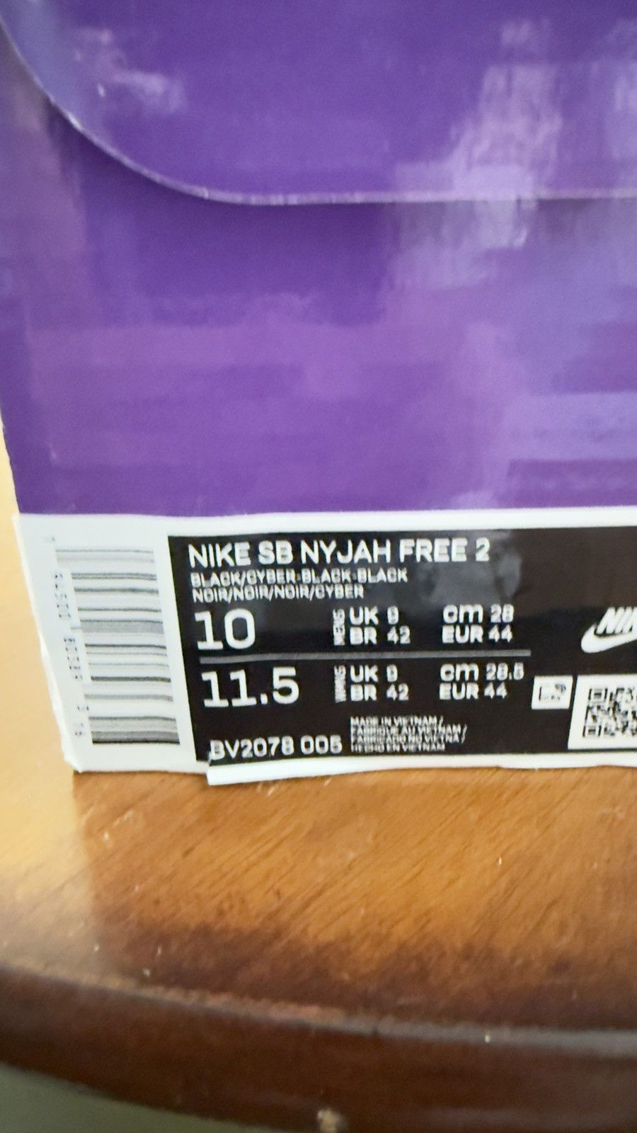Nike SB Nike SB Nyjah Free 2 Black Cyber Size US 10 / EU 43 - 8 Thumbnail