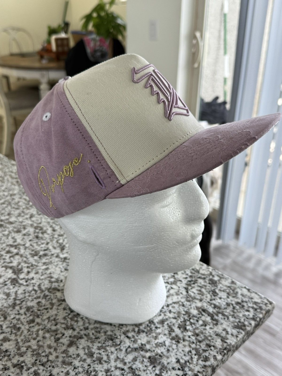 Other Purple and cream Dripped Out hat Dvniel Luu Size ONE SIZE - 3 Thumbnail