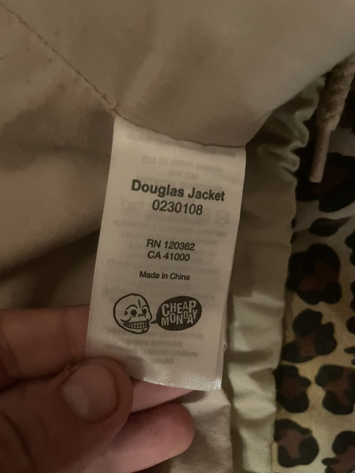 Cheap Monday Men's jacket from the CHEAP MONDAY brand Size US XL / EU 56 / 4 - 6 Thumbnail
