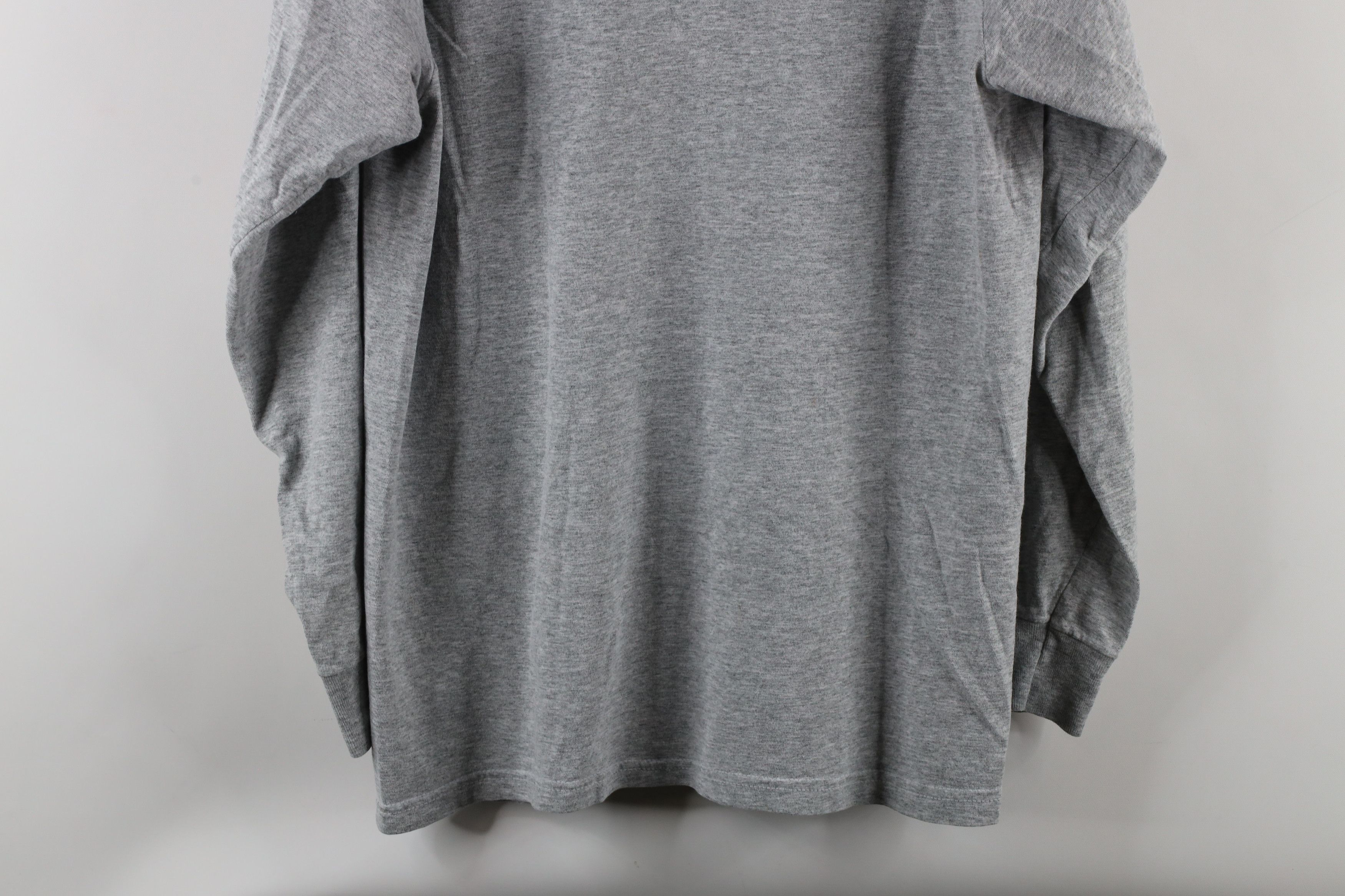 Vintage Vintage 90s Streetwear Long Sleeve T-Shirt Heather Gray USA Size US L / EU 52-54 / 3 - 10 Thumbnail