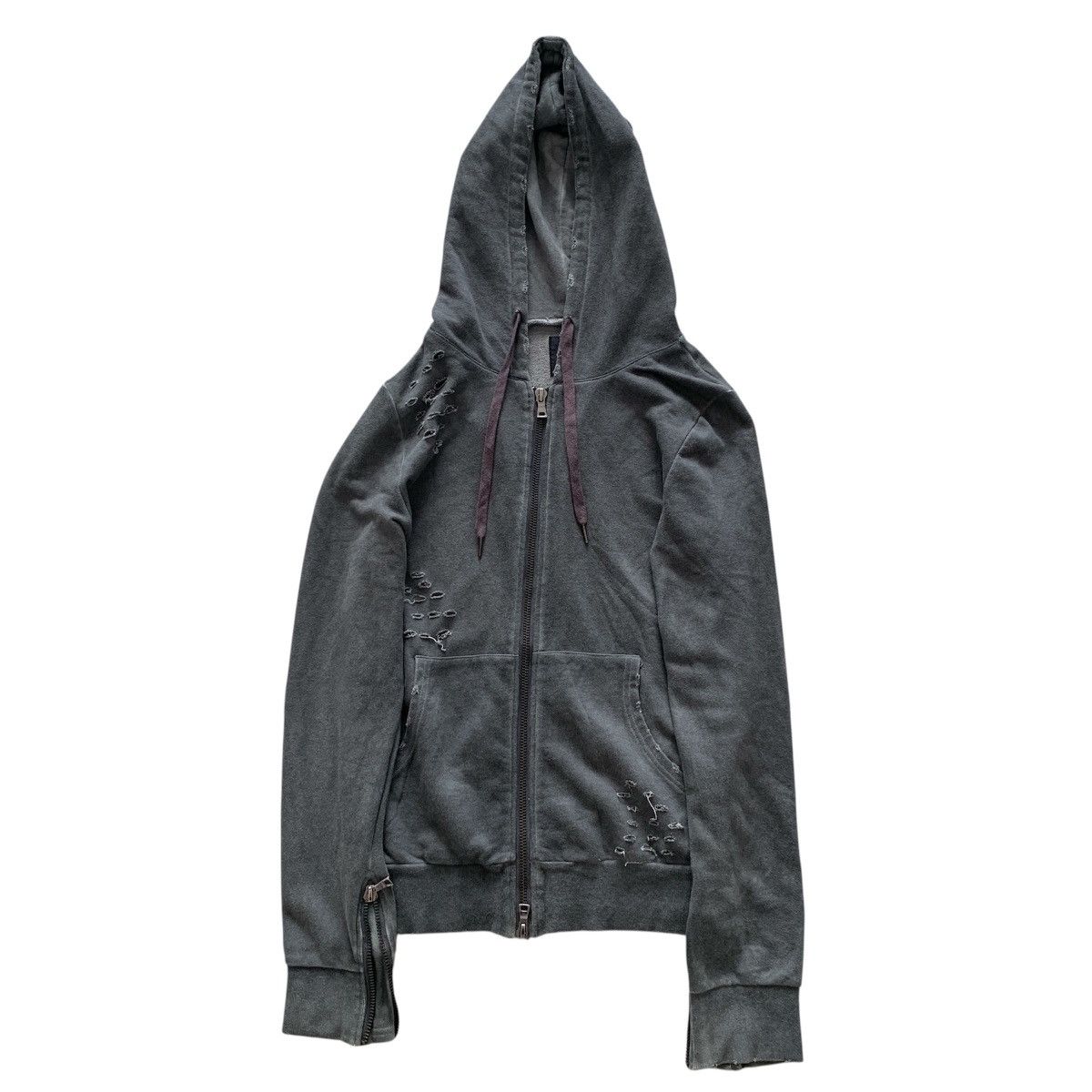 Beauty Beast Seditionaries J2 Distressed Zip Up Hoodie Size US M / EU 48-50 / 2 - 1 Thumbnail