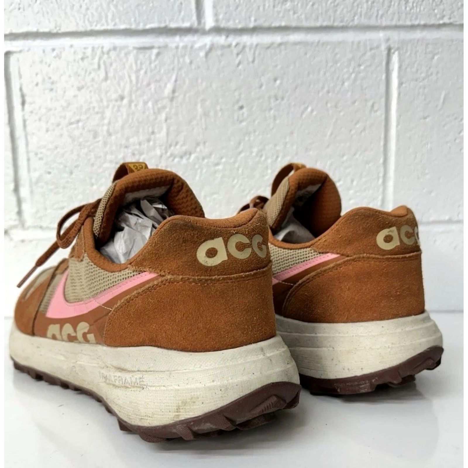 Nike Nike ACG Lowcate Sneaker DM8019-201 Hemp/Dark Russet/Total Orange/Coral Chalk Mens Size 14 Size US 14 / EU 47 - 5 Thumbnail