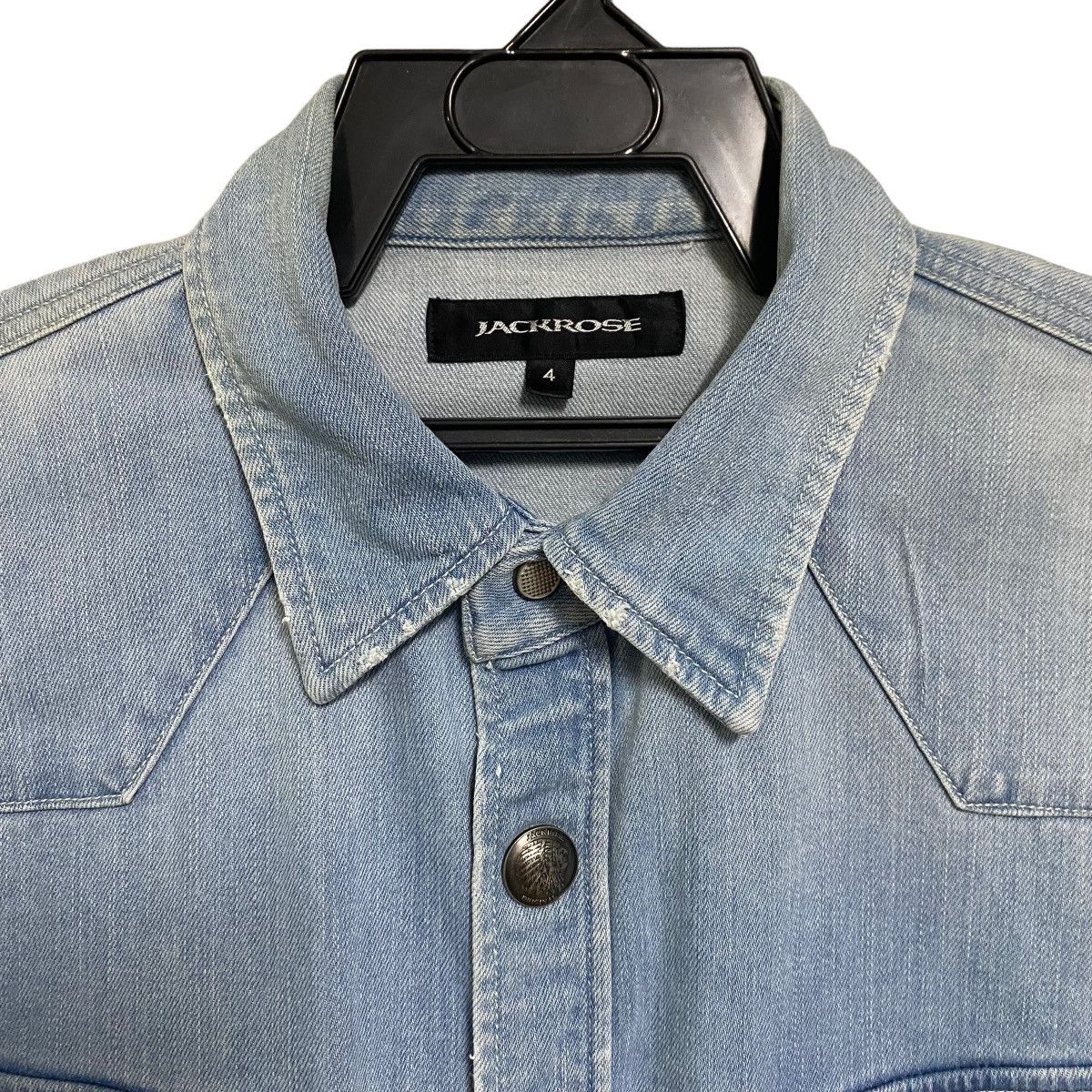 JACKROSE Jackrose Western Denim Shirt Snap Button Size US L / EU 52-54 / 3 - 3 Thumbnail