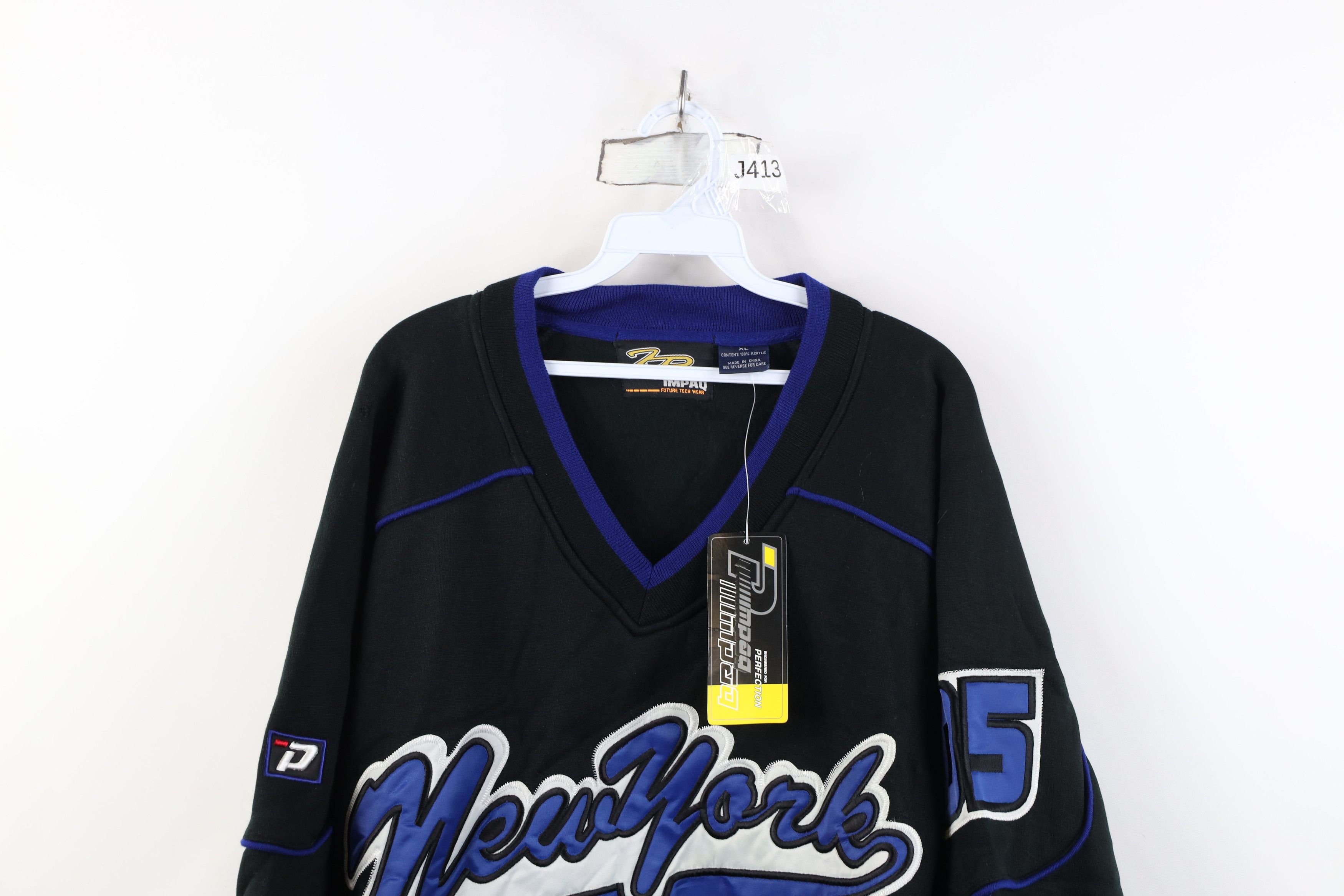 Vintage Deadstock Vintage 90s Streetwear Football Jersey Sweatshirt Size US XL / EU 56 / 4 - 2 Thumbnail